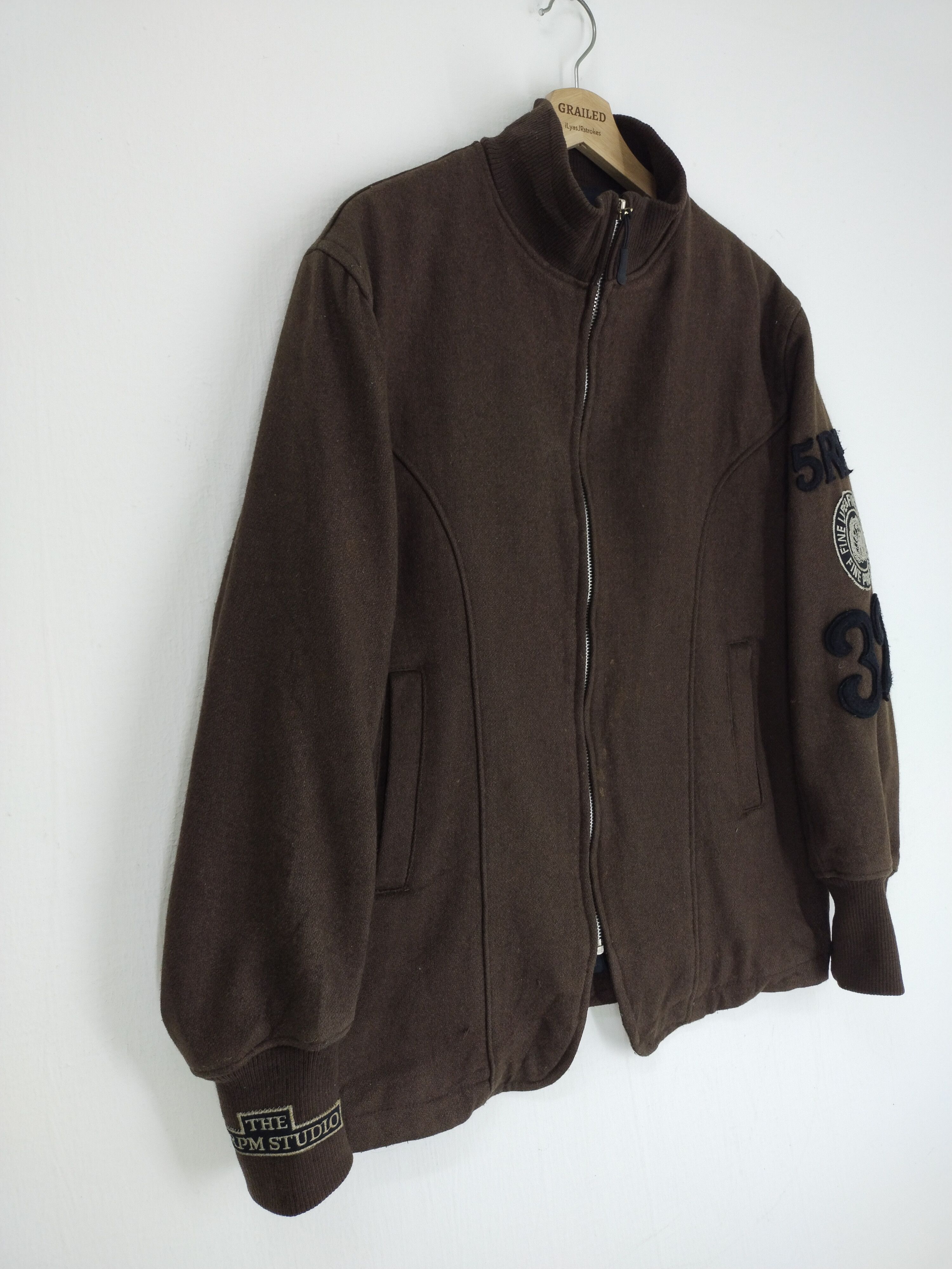 45rpm VTG 90s 45 RPM WOOL VARSITY JACKET Size US L / EU 52-54 / 3 - 3 Thumbnail