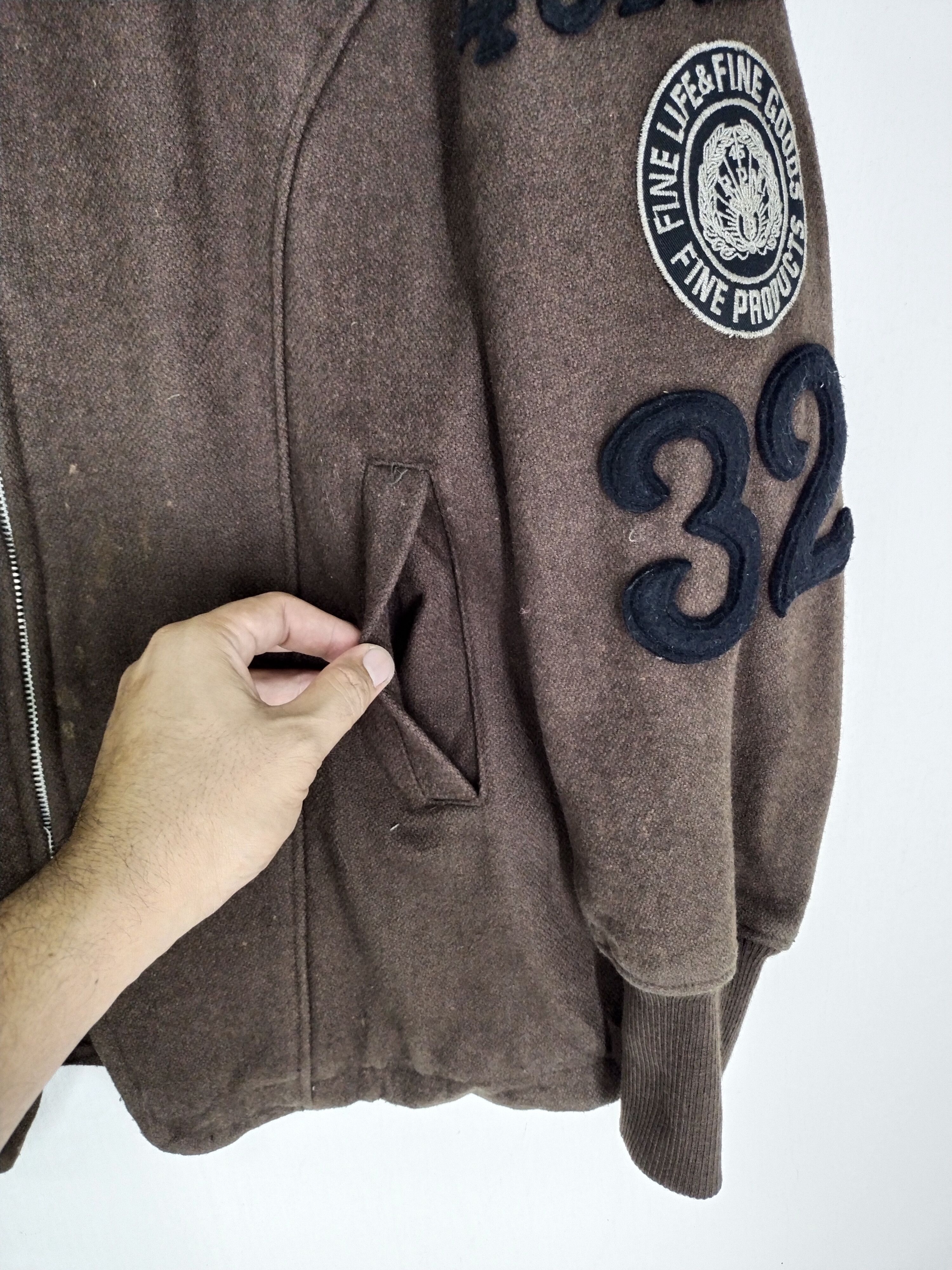 45rpm VTG 90s 45 RPM WOOL VARSITY JACKET Size US L / EU 52-54 / 3 - 6 Thumbnail