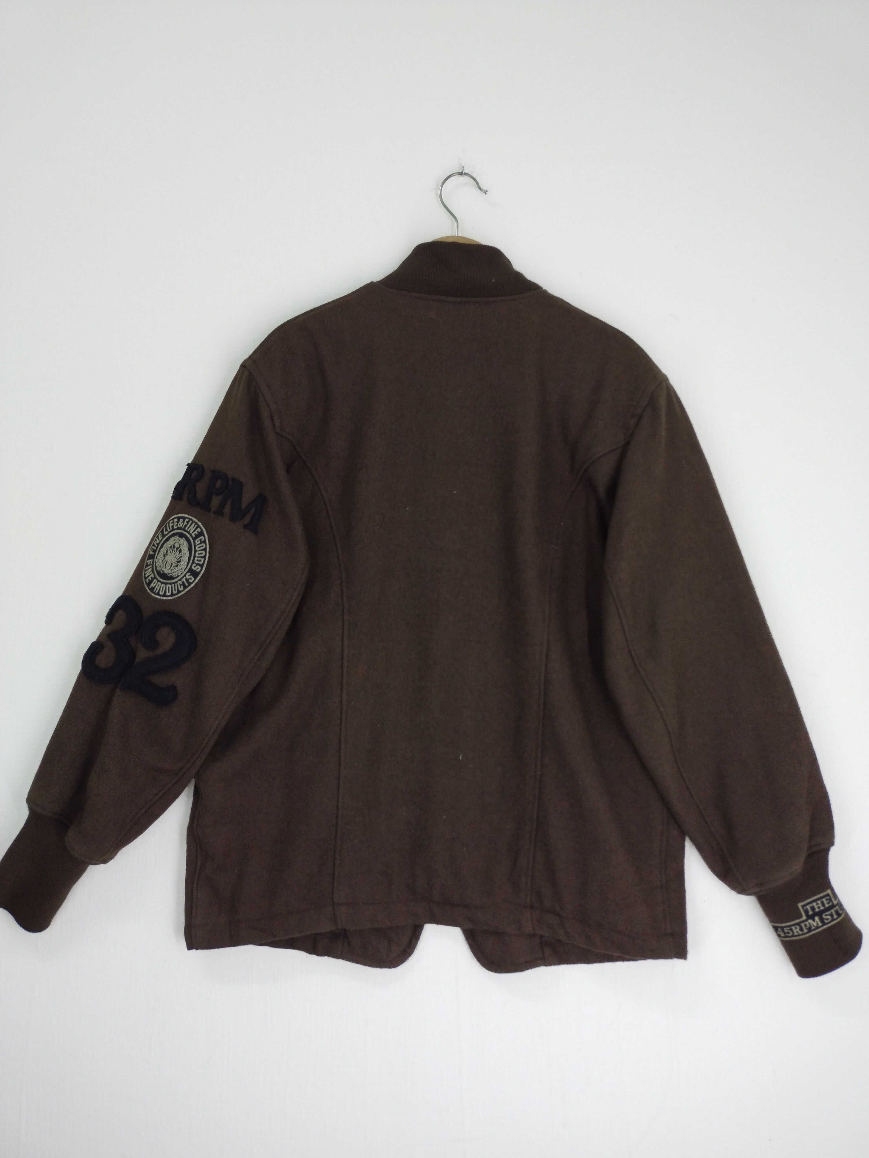 45rpm VTG 90s 45 RPM WOOL VARSITY JACKET Size US L / EU 52-54 / 3 - 11 Thumbnail