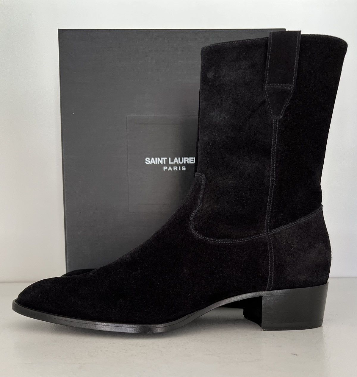 image of Wyatt 40 Boots - Hedi Slimane - Ss 14 in Black, Men's (Size 10)
