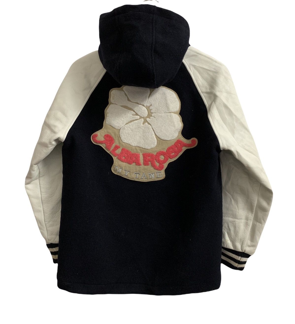 Japanese Brand Vintage Alba Rosa 🇯🇵 Wool Leather Varsity Jacket Size US S / EU 44-46 / 1 - 1 Thumbnail