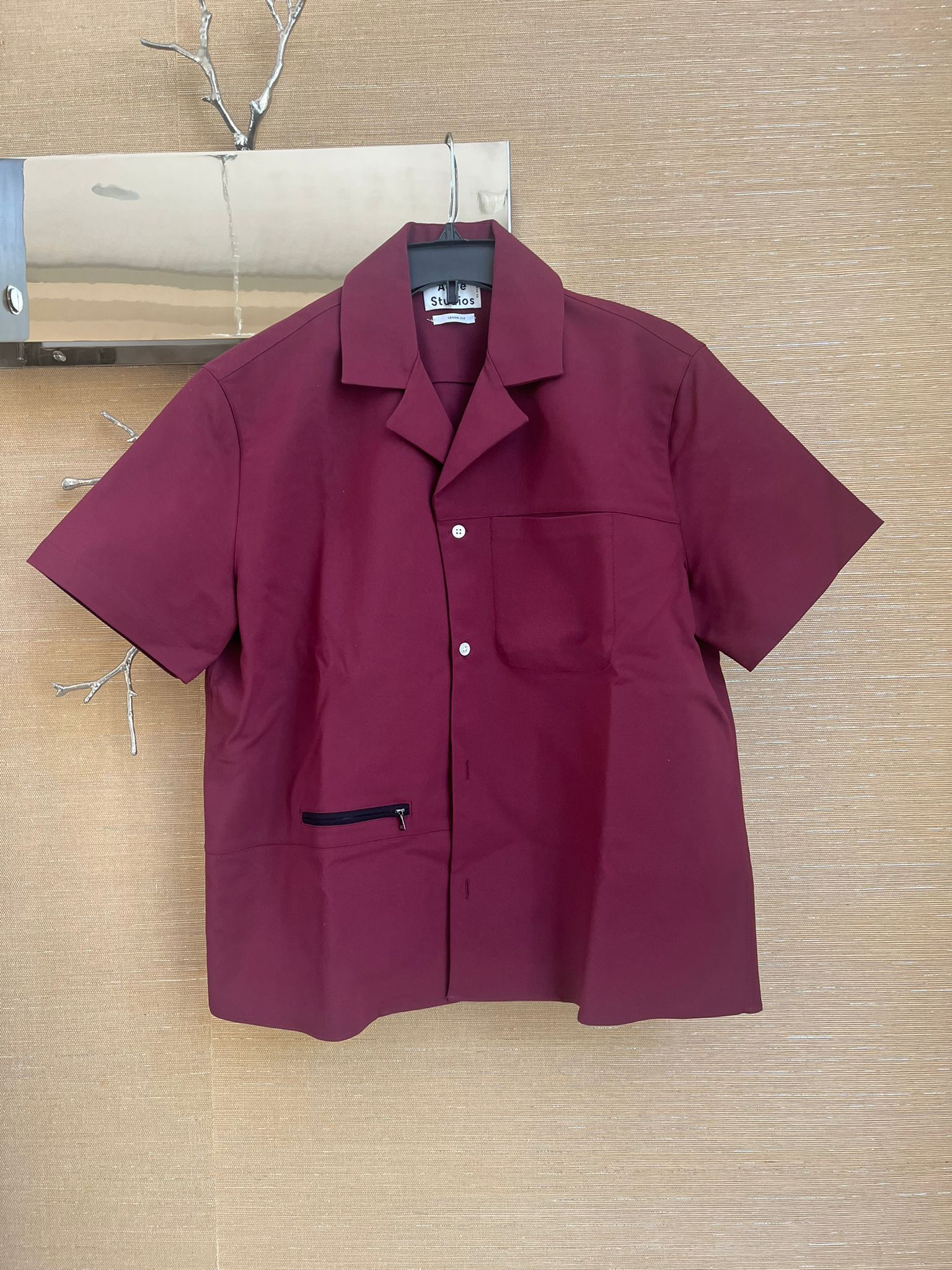 Pre-owned Acne Studios Otello Tessi Pss15 Shirt In Maroon