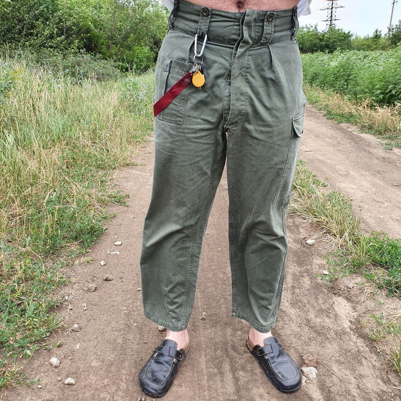 Japanese Brand × Le Laboureur Very 1960s Vintage Army Military Worker Pants Size US 32 / EU 48 - 3 Thumbnail