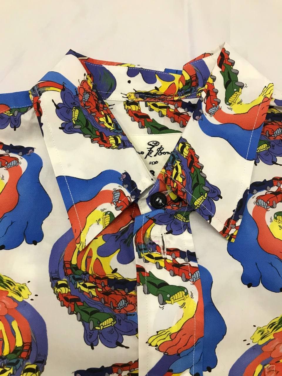 Marni Marni x Bruno Bozzetto Acid Cars Shirt FW19 Size 48 (0266) Size US M / EU 48-50 / 2 - 5 Thumbnail