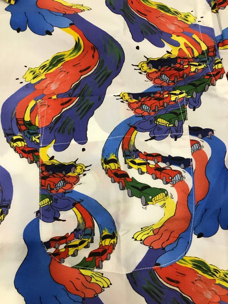 Marni Marni x Bruno Bozzetto Acid Cars Shirt FW19 Size 48 (0266) Size US M / EU 48-50 / 2 - 4 Thumbnail