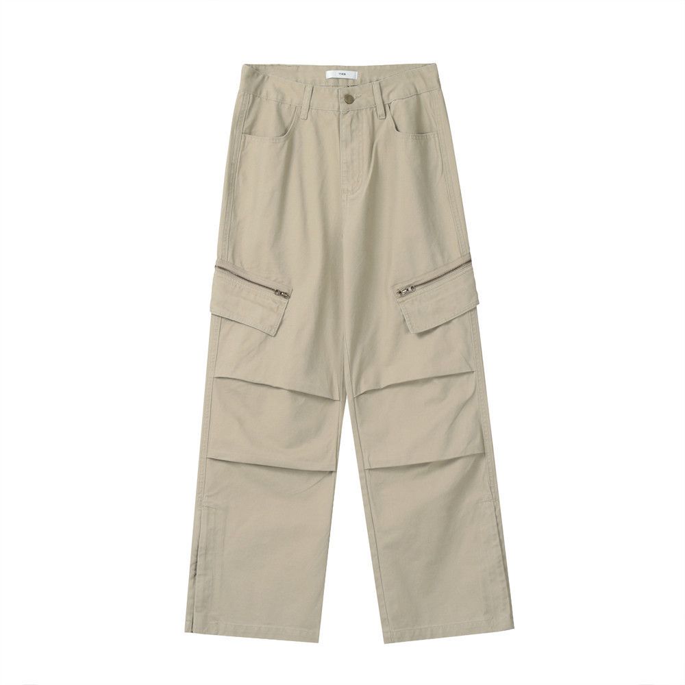 military flared faded baggy cargo pants