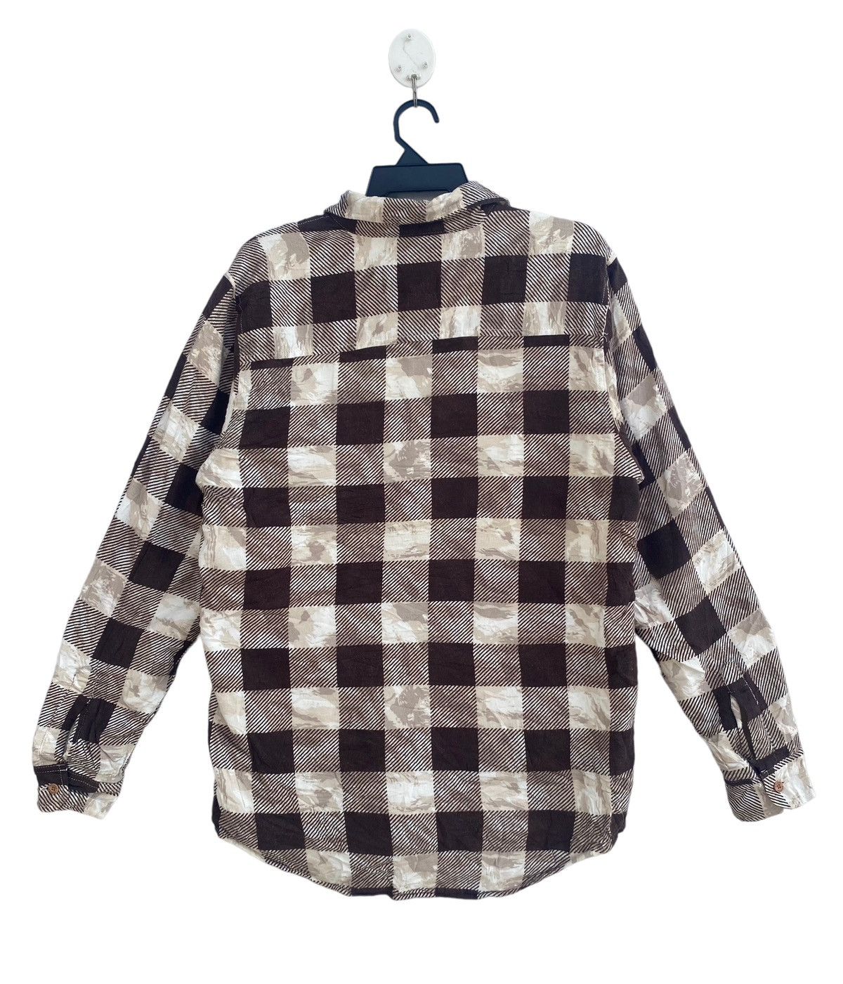Stussy Rare vintage Stussy checkered plaid mix camo printed shirts Size US M / EU 48-50 / 2 - 6 Thumbnail