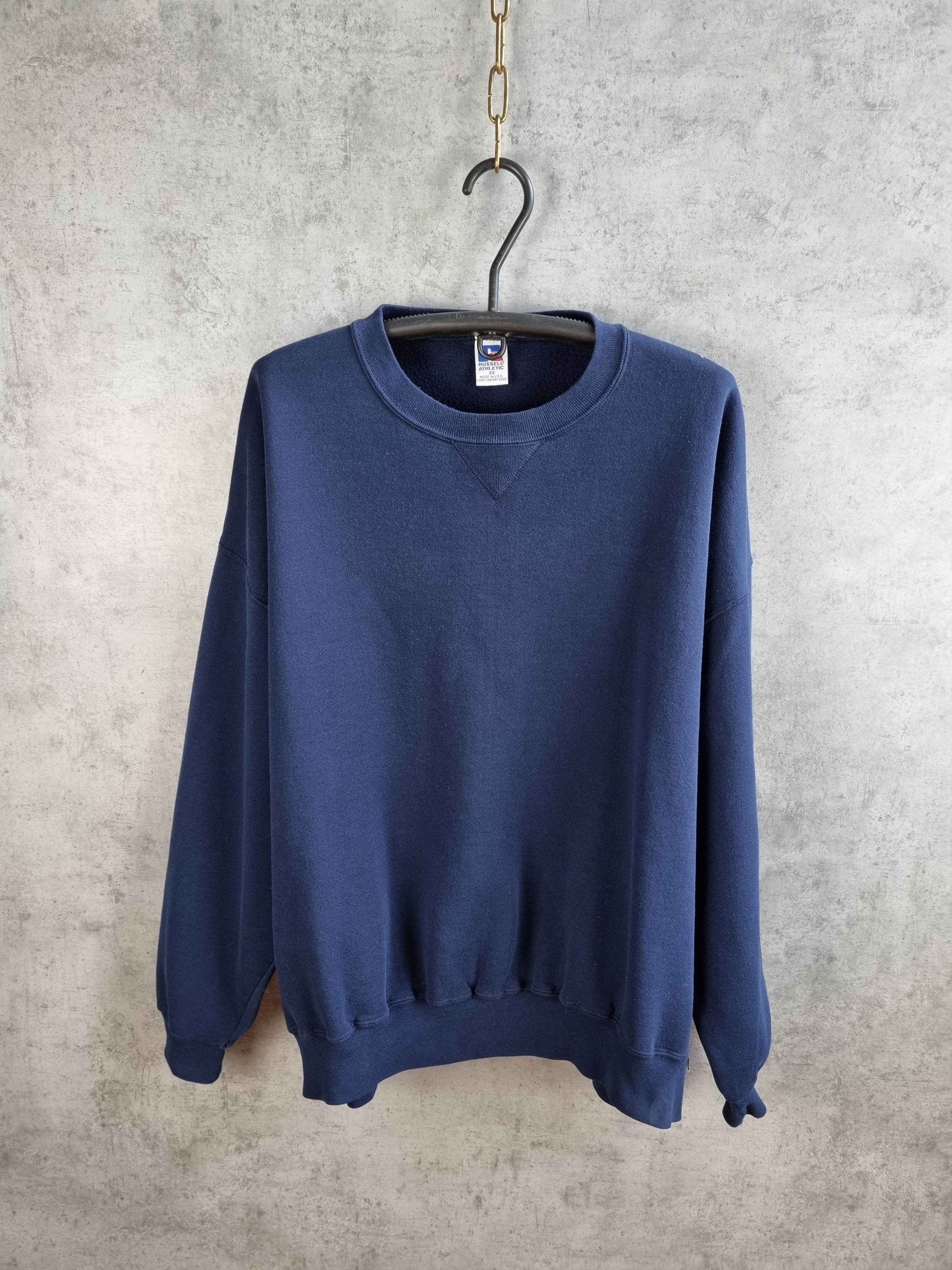Russell Athletic × Vintage XXL Russell Navy Vintage USA Made Sweatshirt Size US XXL / EU 58 / 5 - 10 Thumbnail