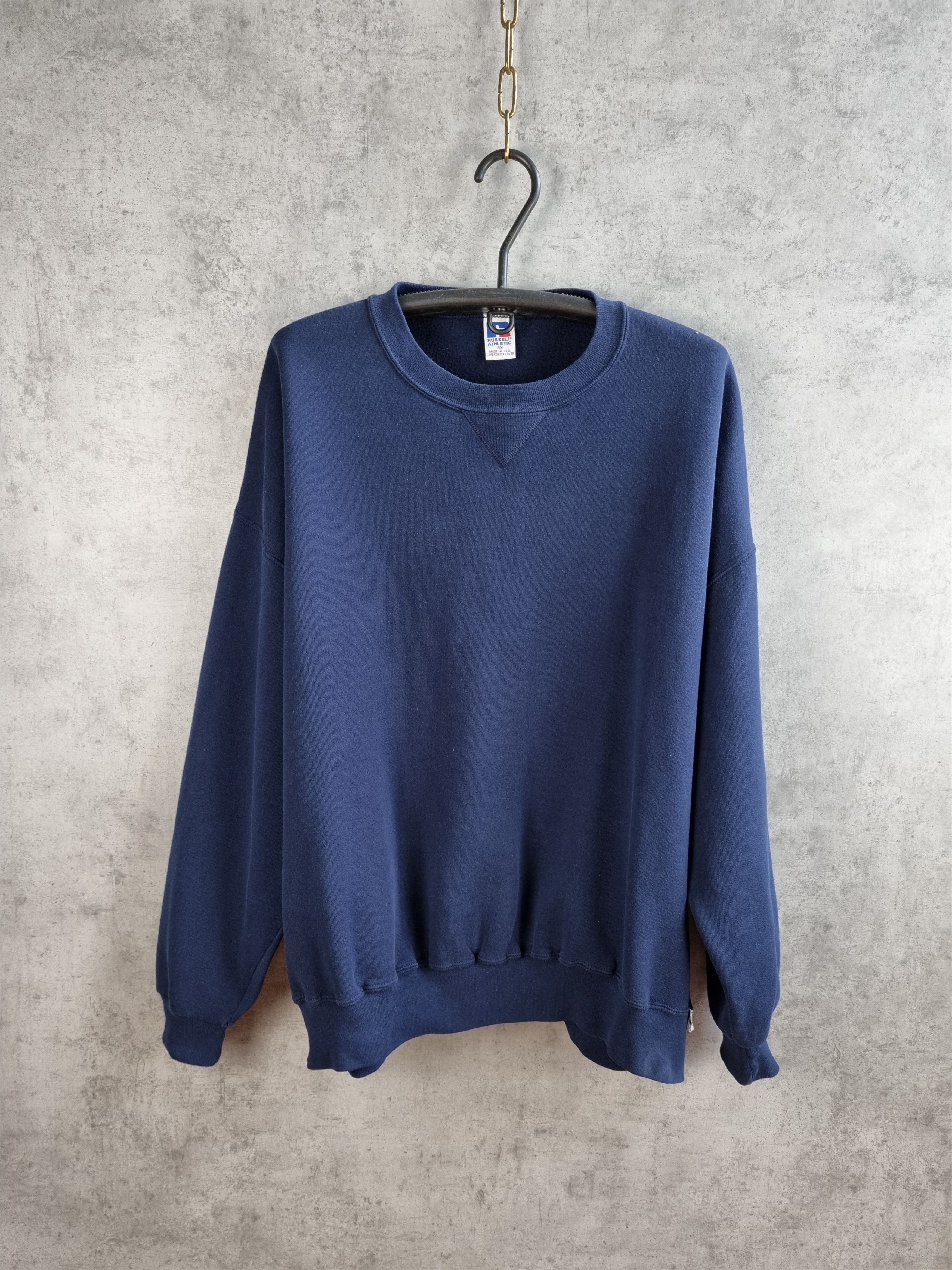 Russell Athletic × Vintage XXL Russell Navy Vintage USA Made Sweatshirt Size US XXL / EU 58 / 5 - 2 Thumbnail