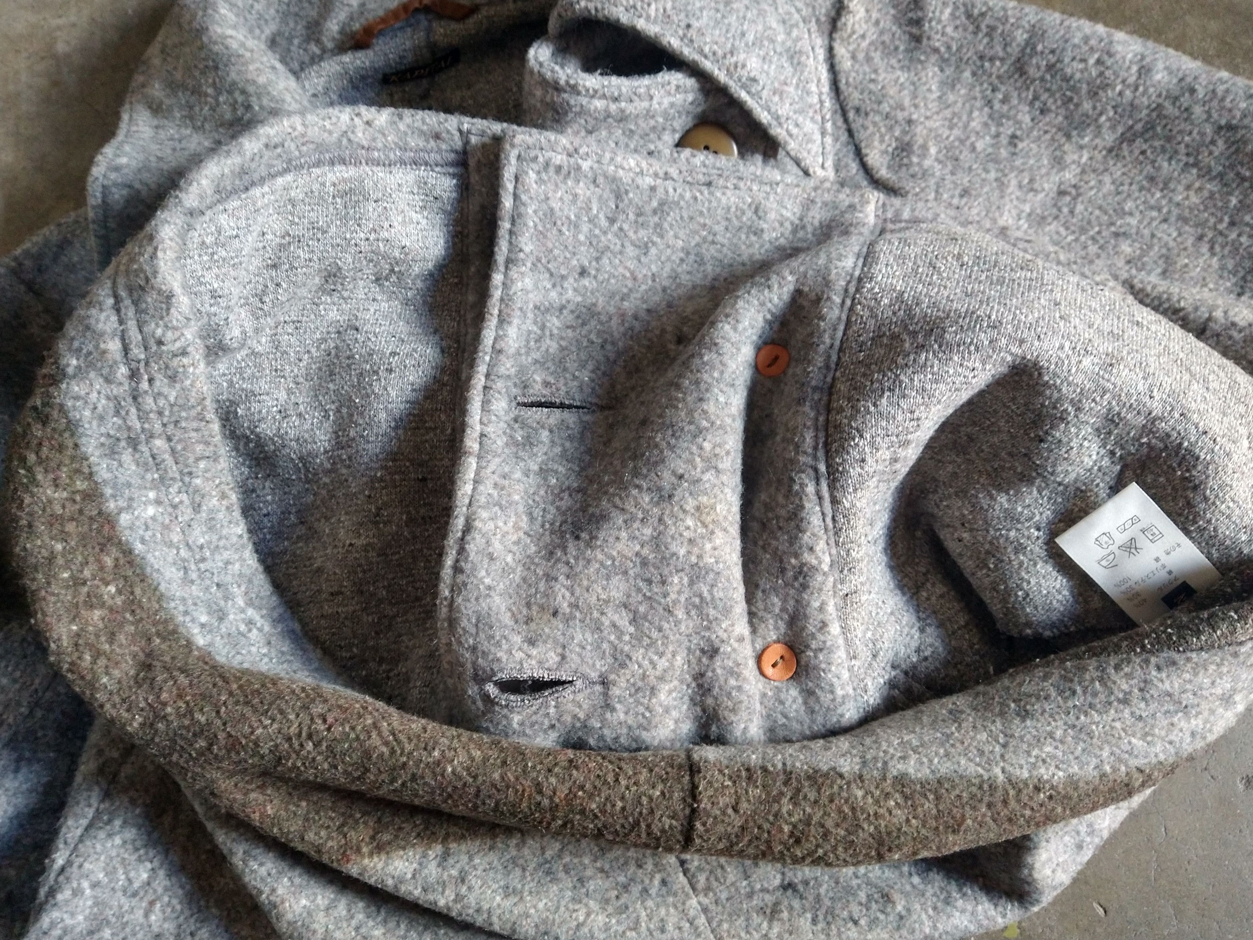 Kapital Kapital Peacoat Gray Medium 2 Striped Wool Button Jacket Size US M / EU 48-50 / 2 - 10 Thumbnail