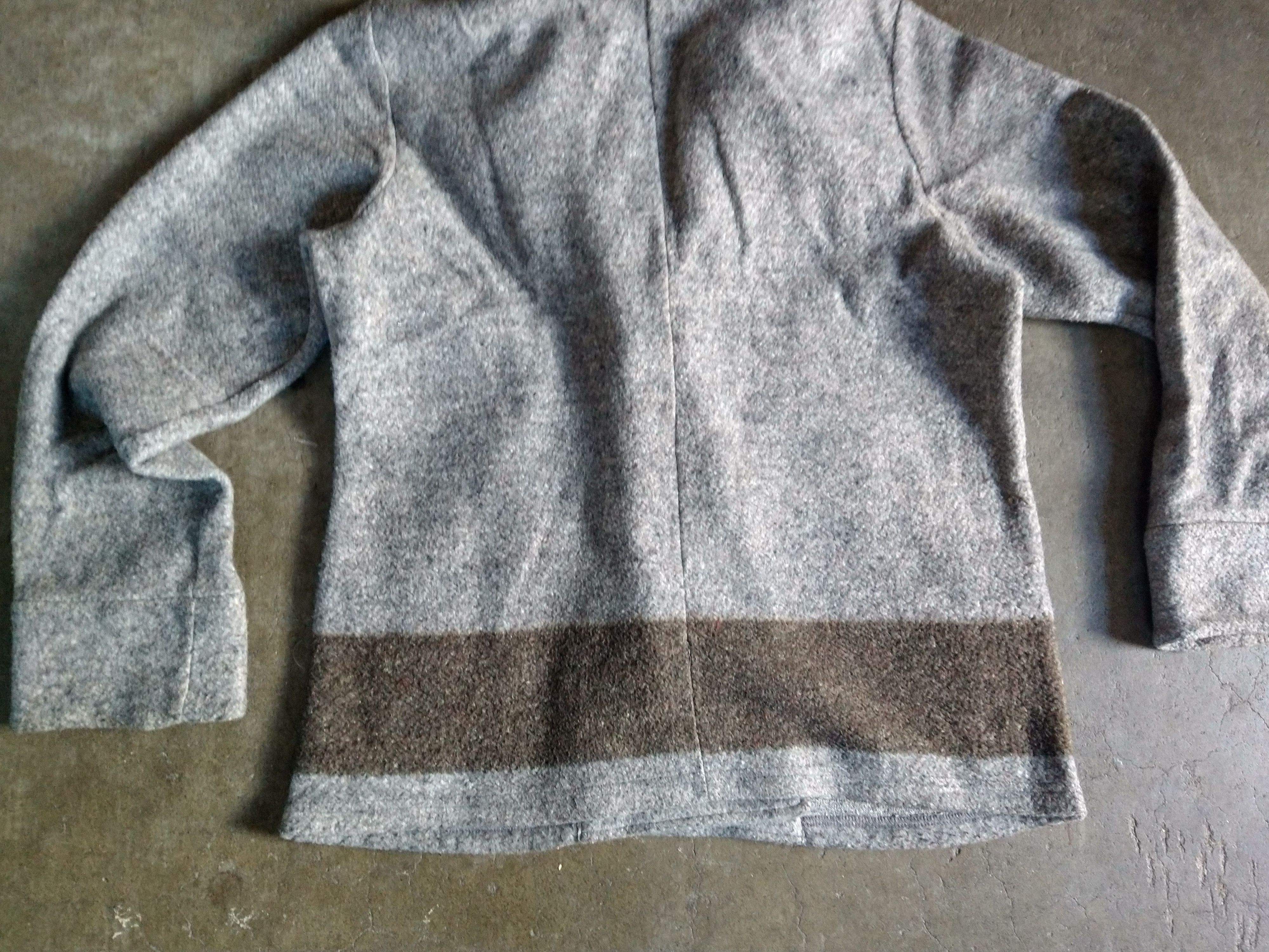 Kapital Kapital Peacoat Gray Medium 2 Striped Wool Button Jacket Size US M / EU 48-50 / 2 - 9 Thumbnail