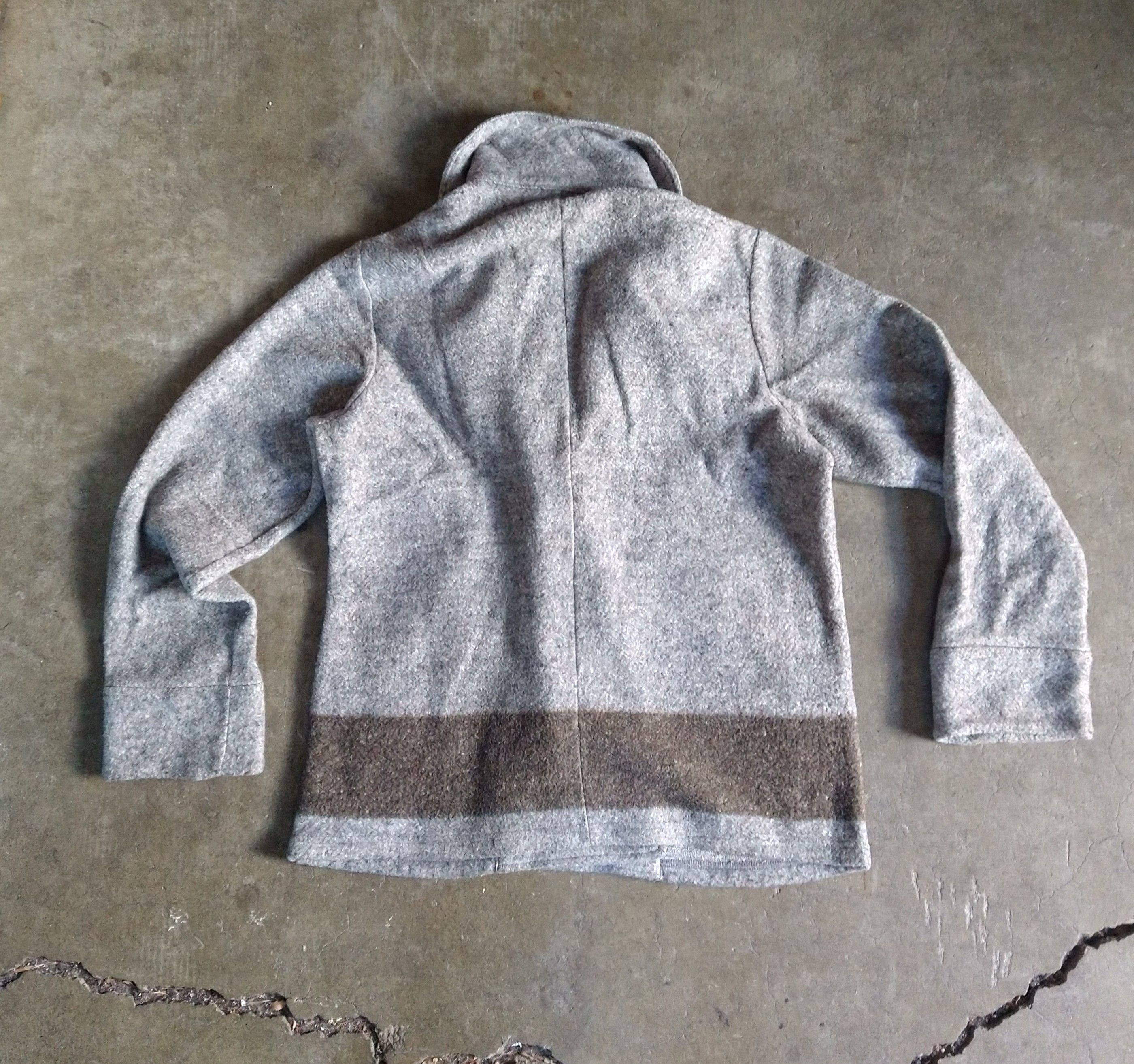Kapital Kapital Peacoat Gray Medium 2 Striped Wool Button Jacket Size US M / EU 48-50 / 2 - 7 Thumbnail