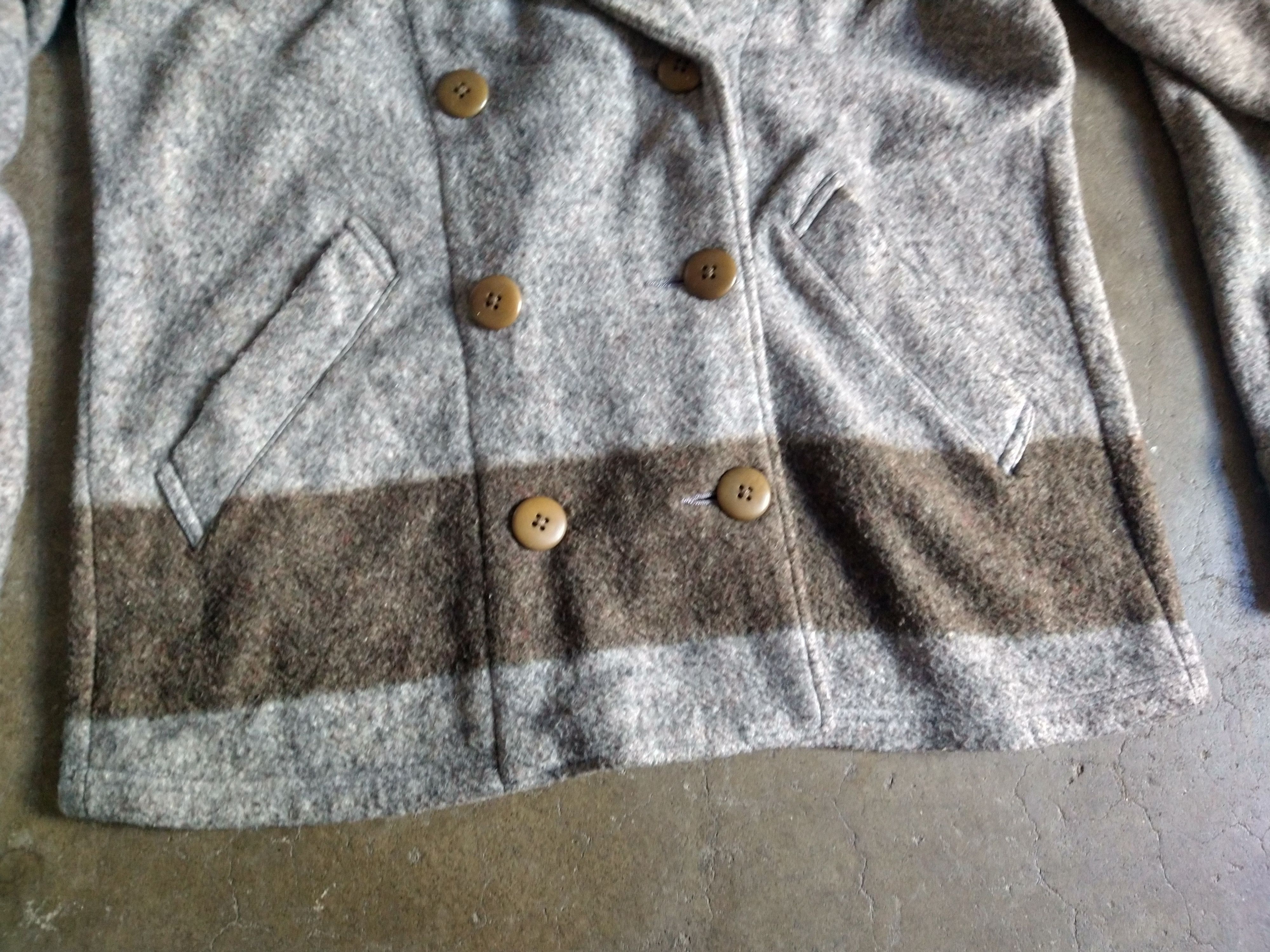 Kapital Kapital Peacoat Gray Medium 2 Striped Wool Button Jacket Size US M / EU 48-50 / 2 - 5 Thumbnail