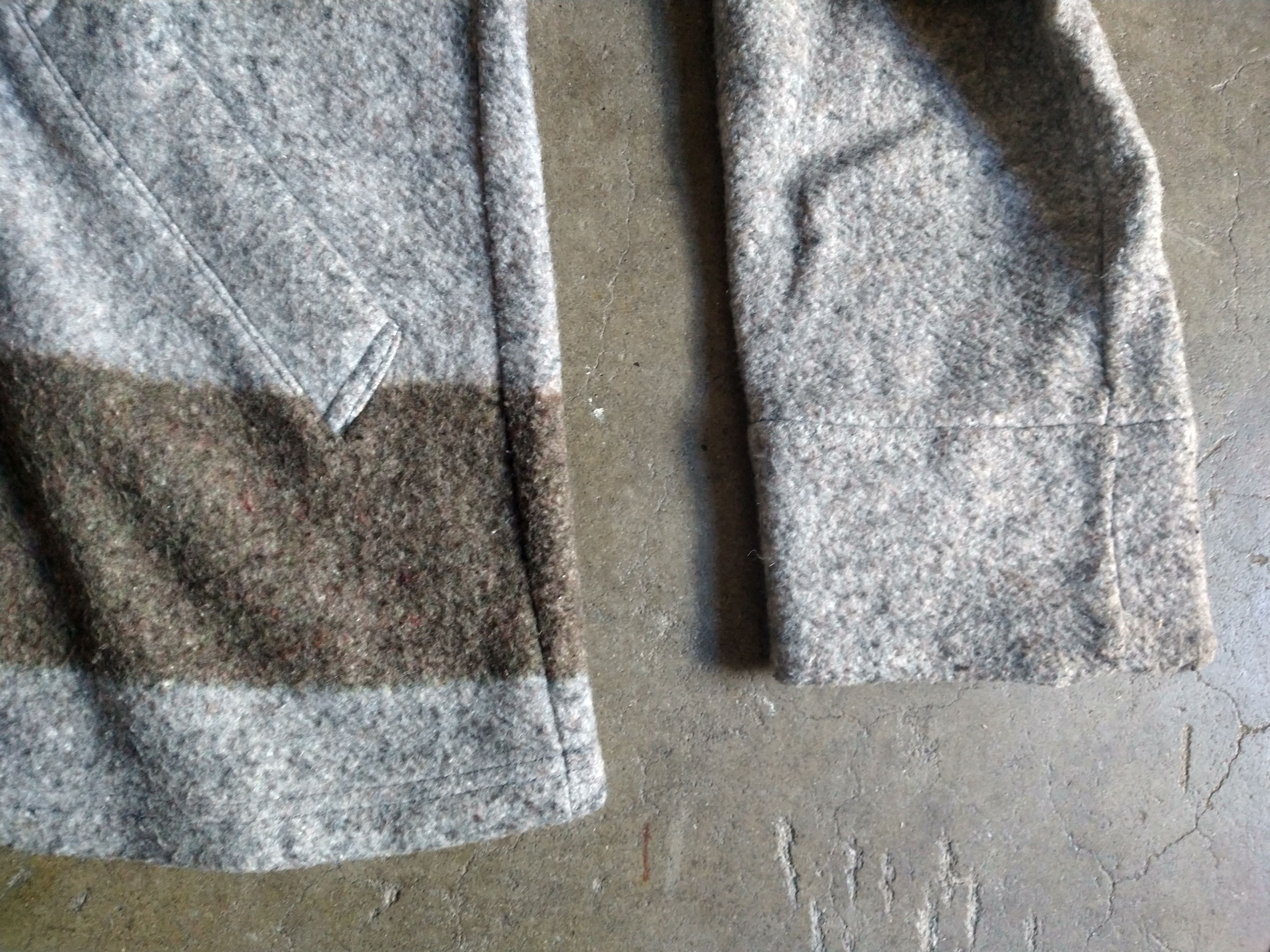 Kapital Kapital Peacoat Gray Medium 2 Striped Wool Button Jacket Size US M / EU 48-50 / 2 - 6 Thumbnail