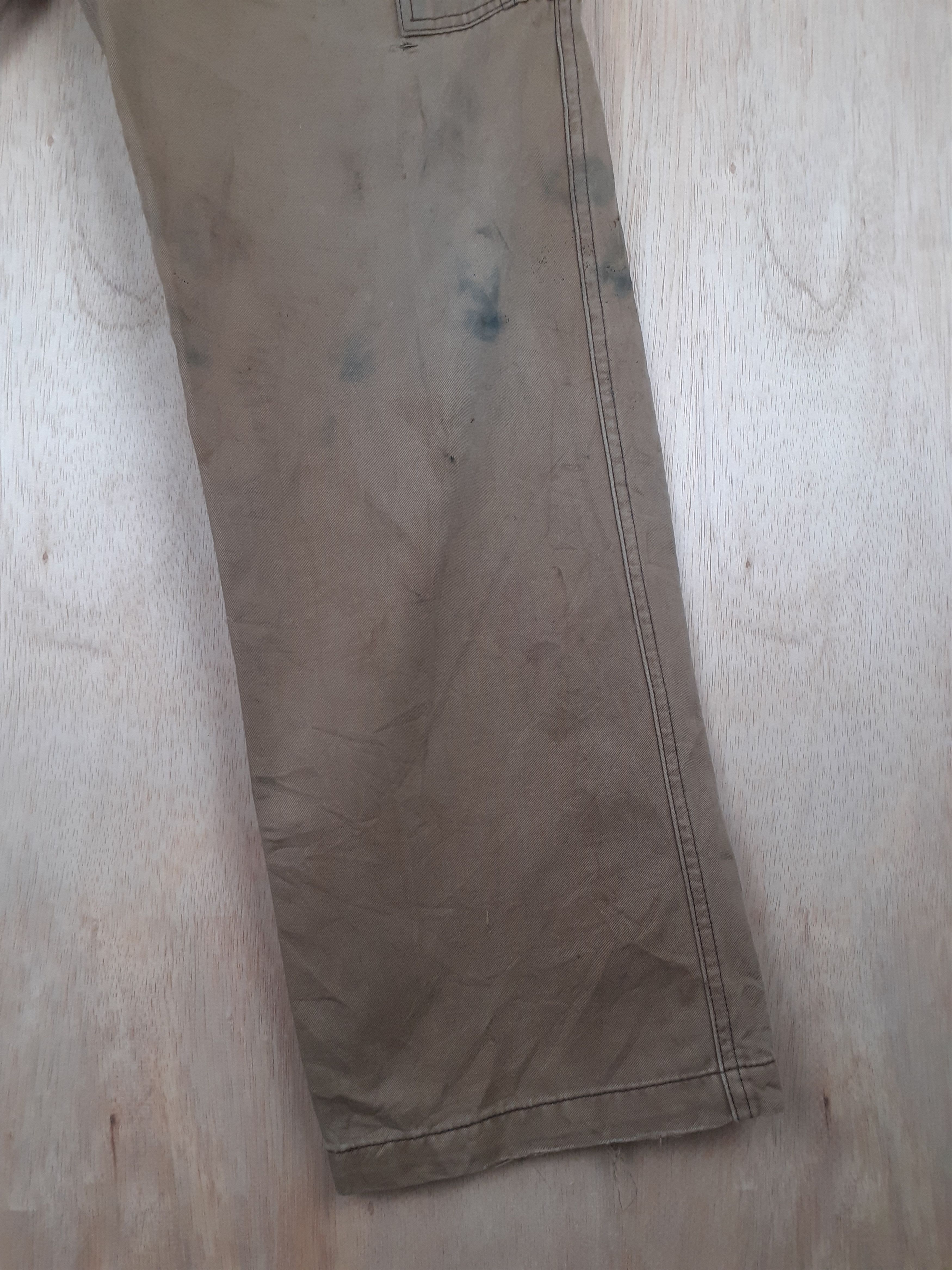 Japanese Brand GW brown distressed multipocket cargo pant #S238 Size US 34 / EU 50 - 13 Thumbnail