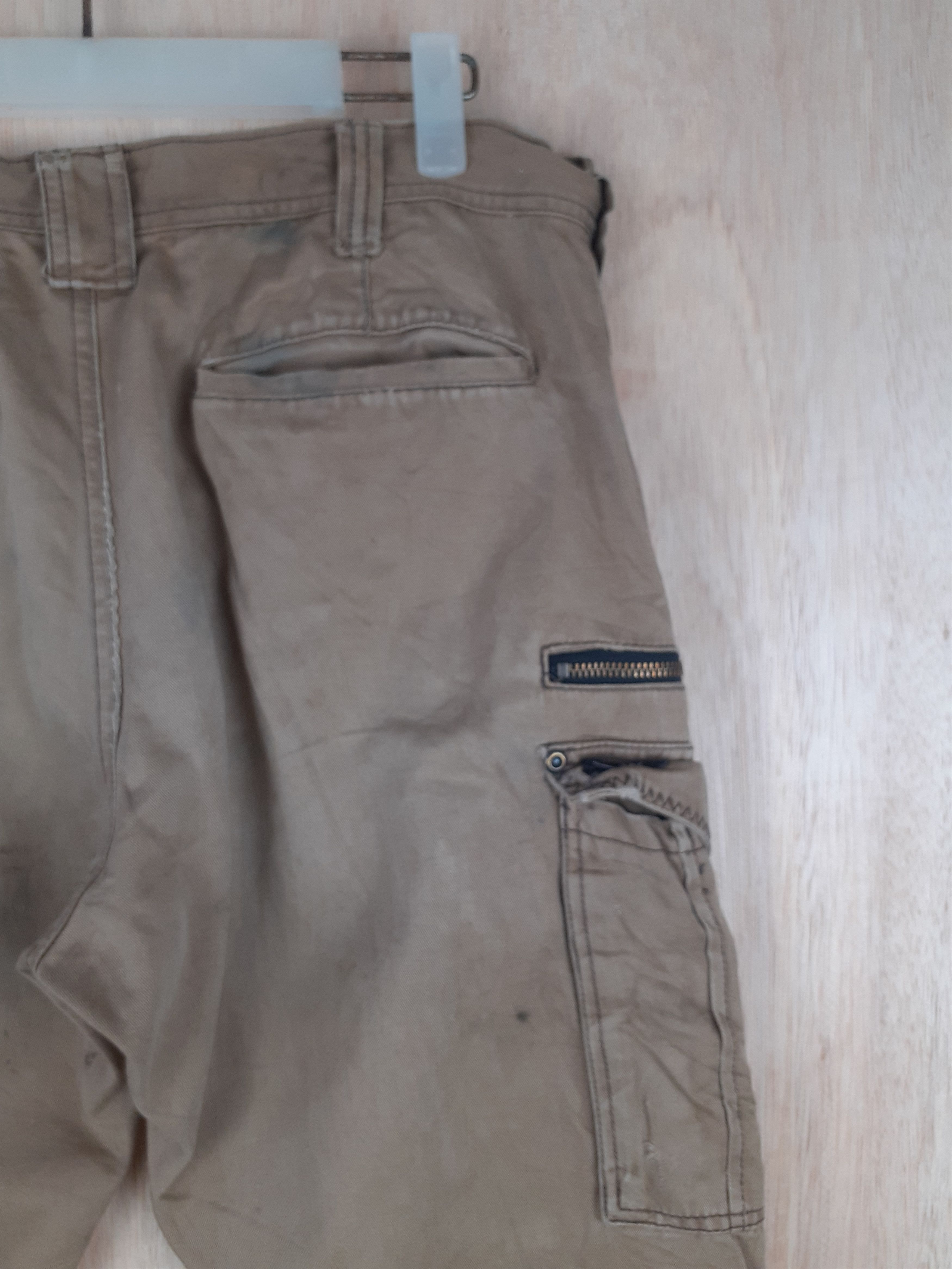 Japanese Brand GW brown distressed multipocket cargo pant #S238 Size US 34 / EU 50 - 18 Thumbnail