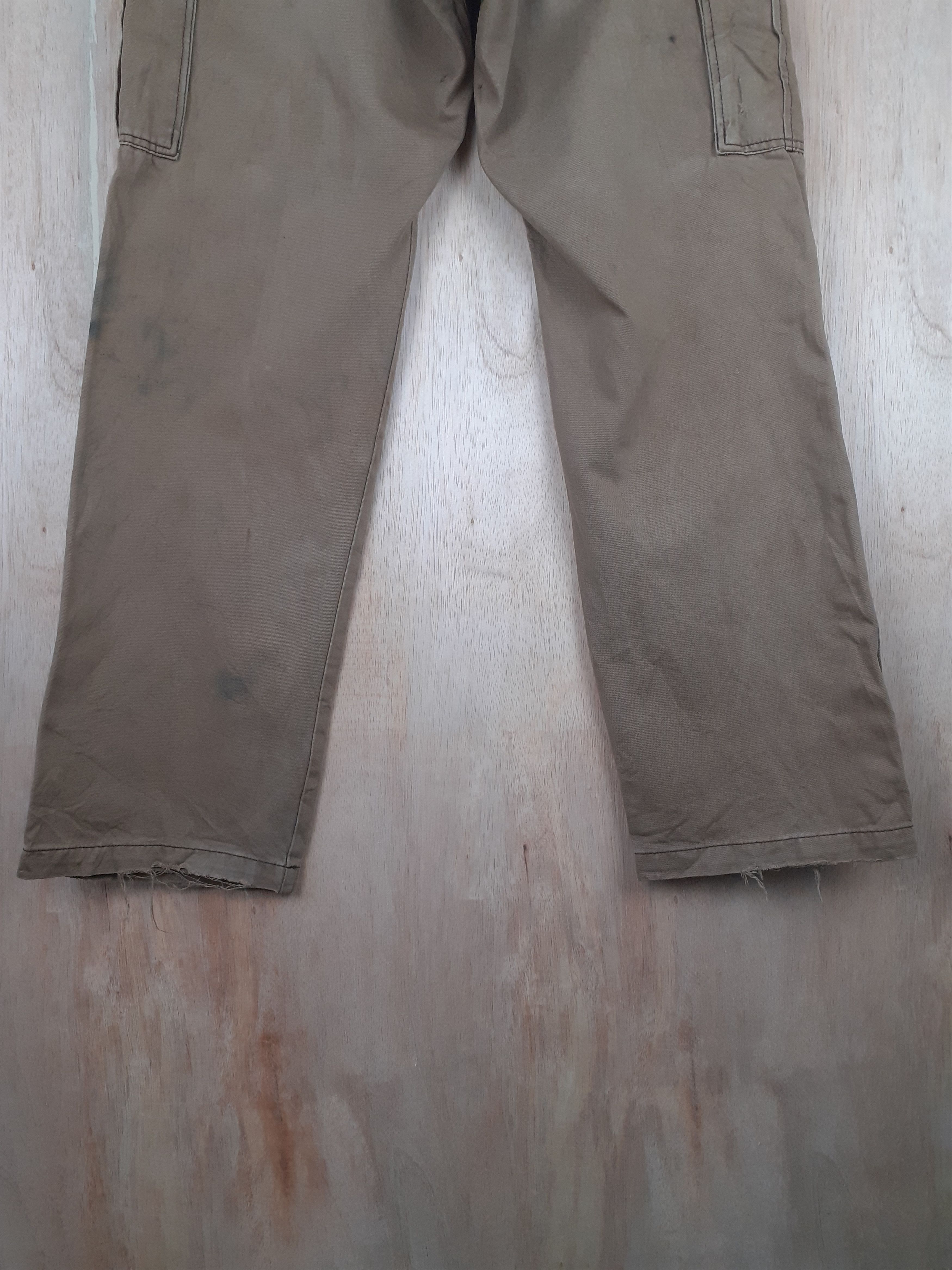 Japanese Brand GW brown distressed multipocket cargo pant #S238 Size US 34 / EU 50 - 16 Thumbnail