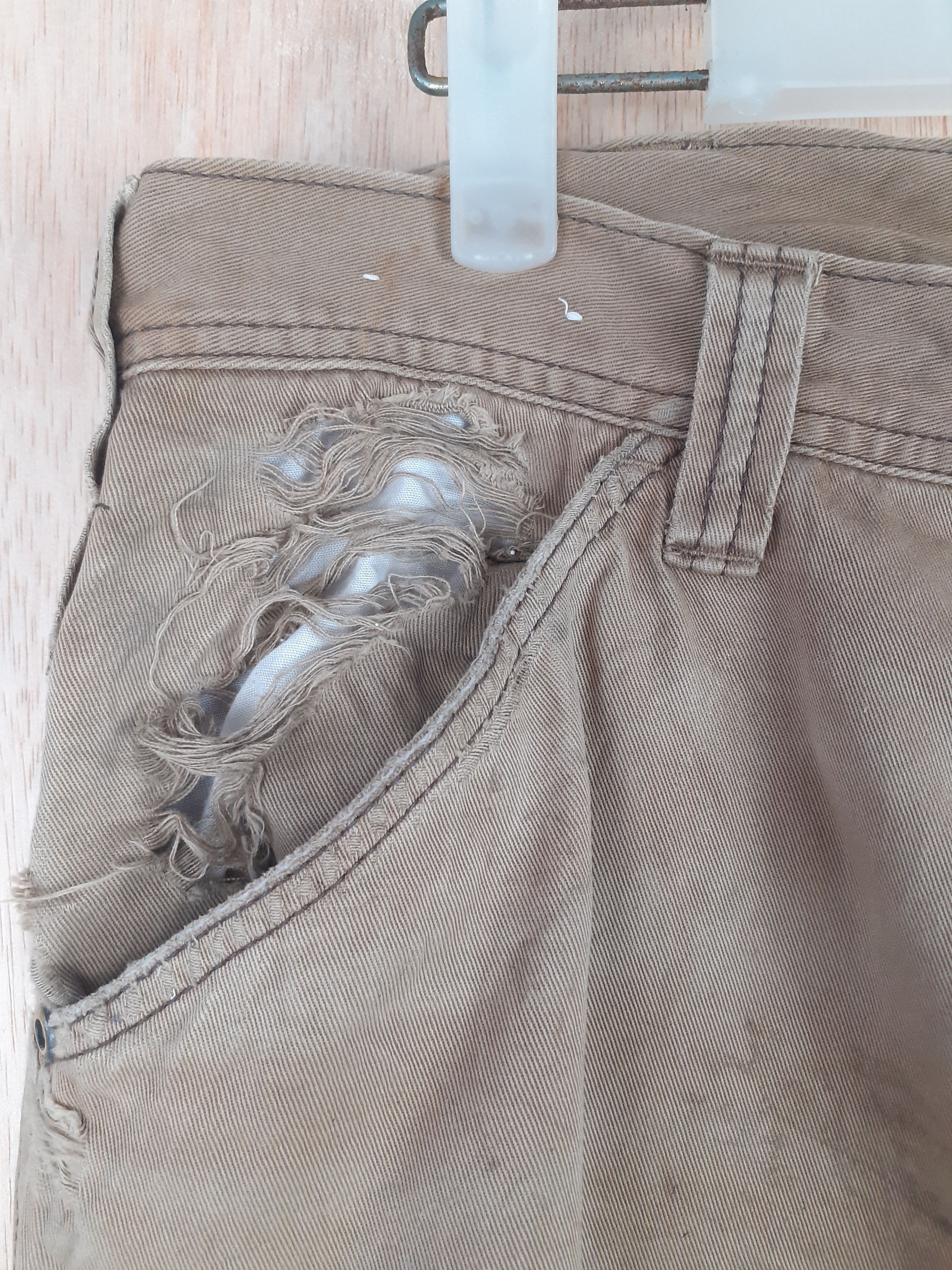 Japanese Brand GW brown distressed multipocket cargo pant #S238 Size US 34 / EU 50 - 5 Thumbnail