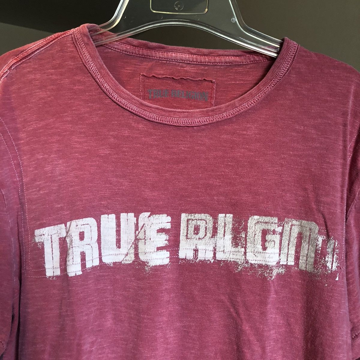 True Religion Vintage Y2K True Religion Football 02 Flag Washed Tee Shirt Size US L / EU 52-54 / 3 - 1 Thumbnail