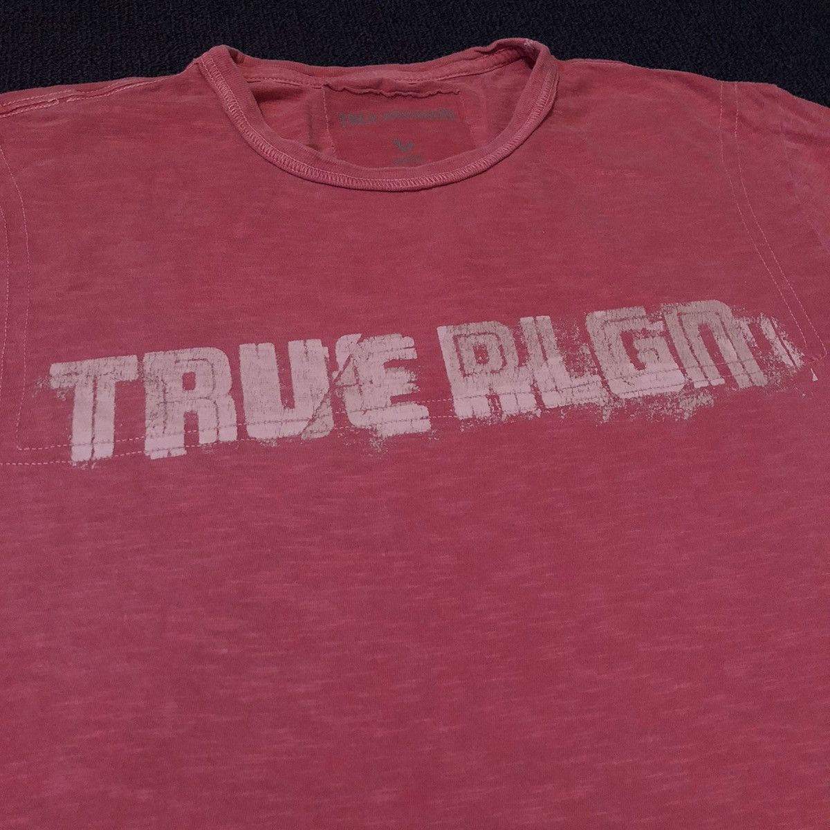 True Religion Vintage Y2K True Religion Football 02 Flag Washed Tee Shirt Size US L / EU 52-54 / 3 - 6 Thumbnail