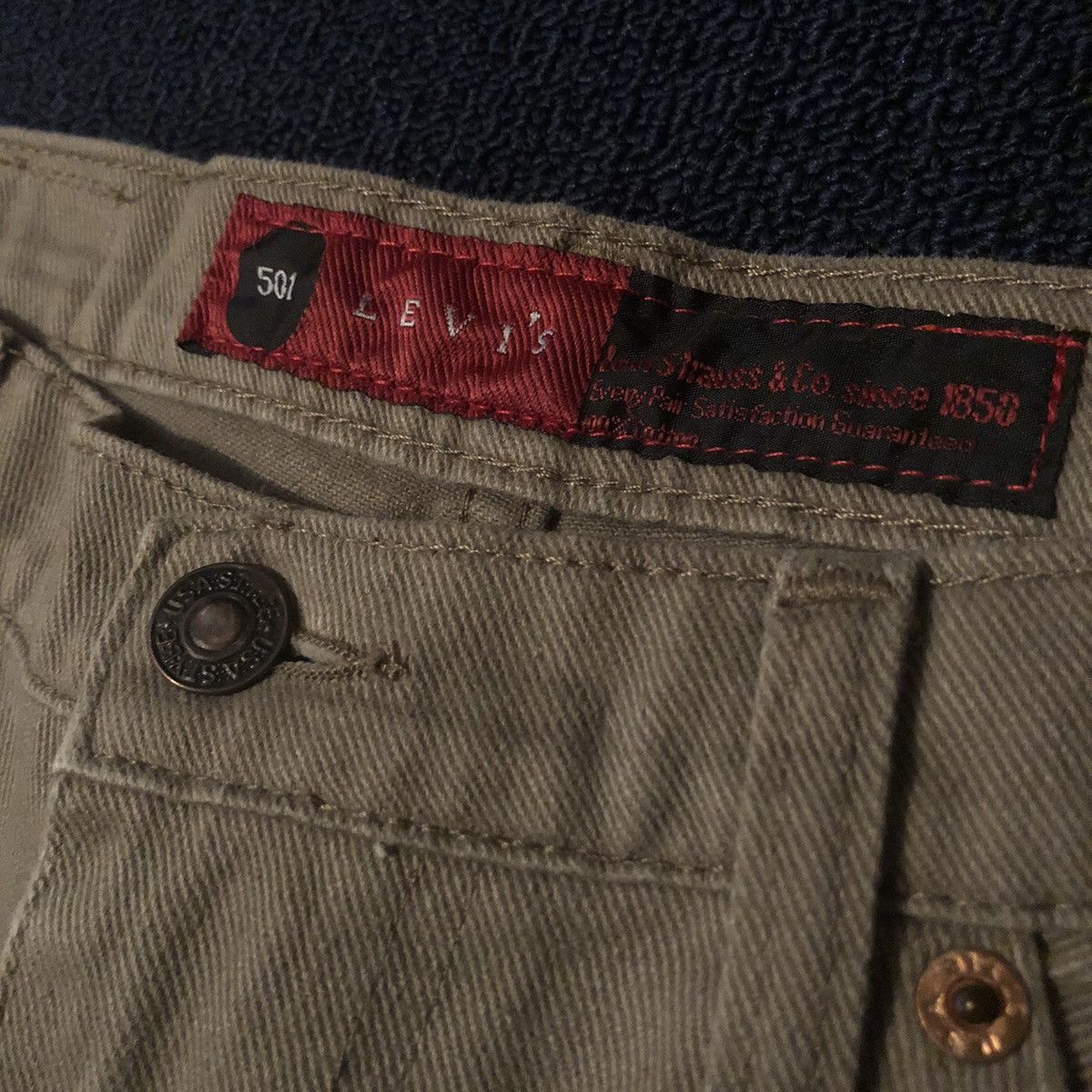 Levi's × Levi's Vintage Clothing × Vintage Vintage 90s Levi’s 501 Zip Fly Light Brown Denim Jeans 38x30 Size US 38 / EU 54 - 8 Thumbnail