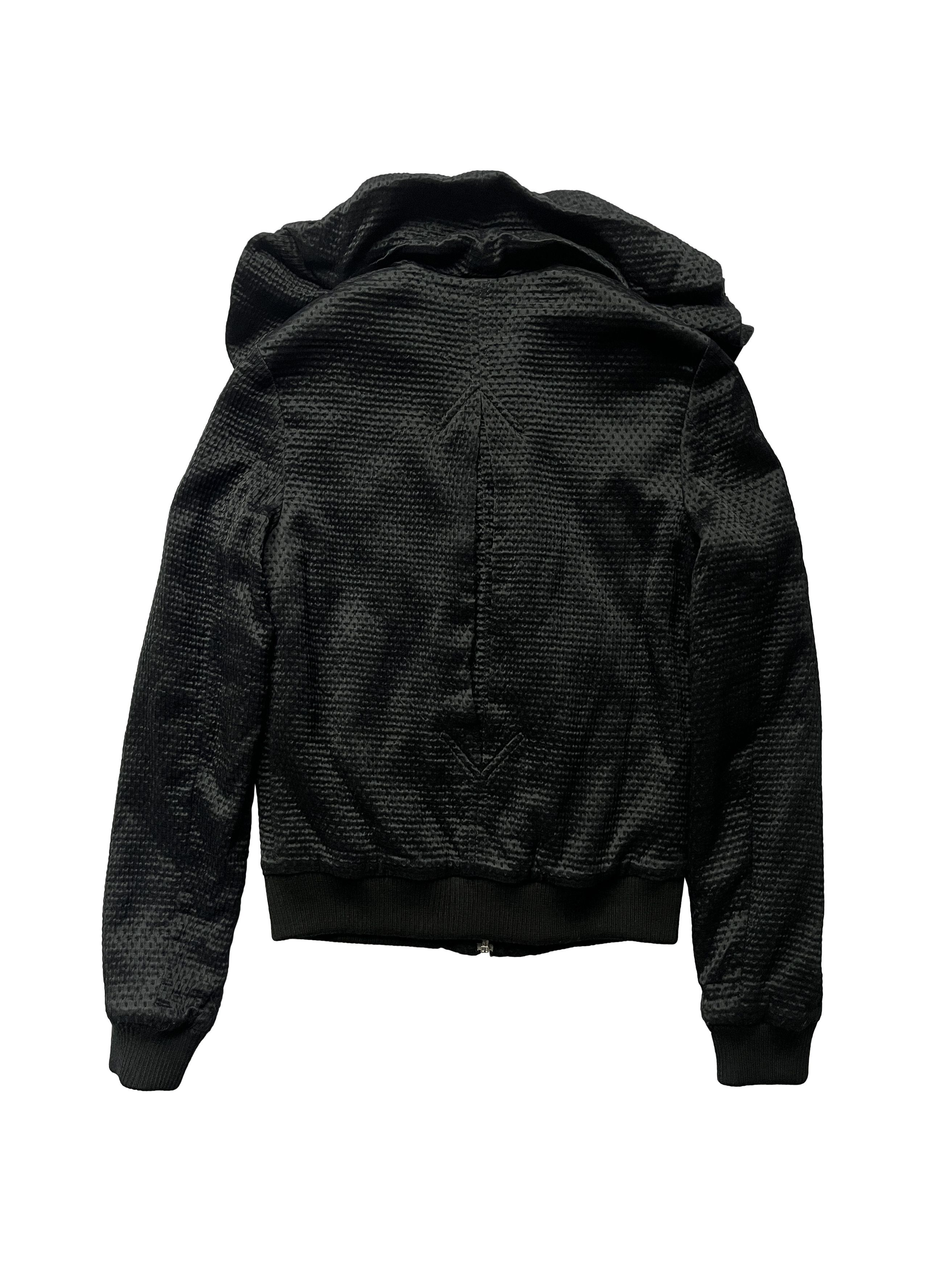 Hussein Chalayan ⚡️QUICK SALE⚡️Hussein Chalayan Black Bomber Jacket Size S / US 4 / IT 40 - 2 Thumbnail