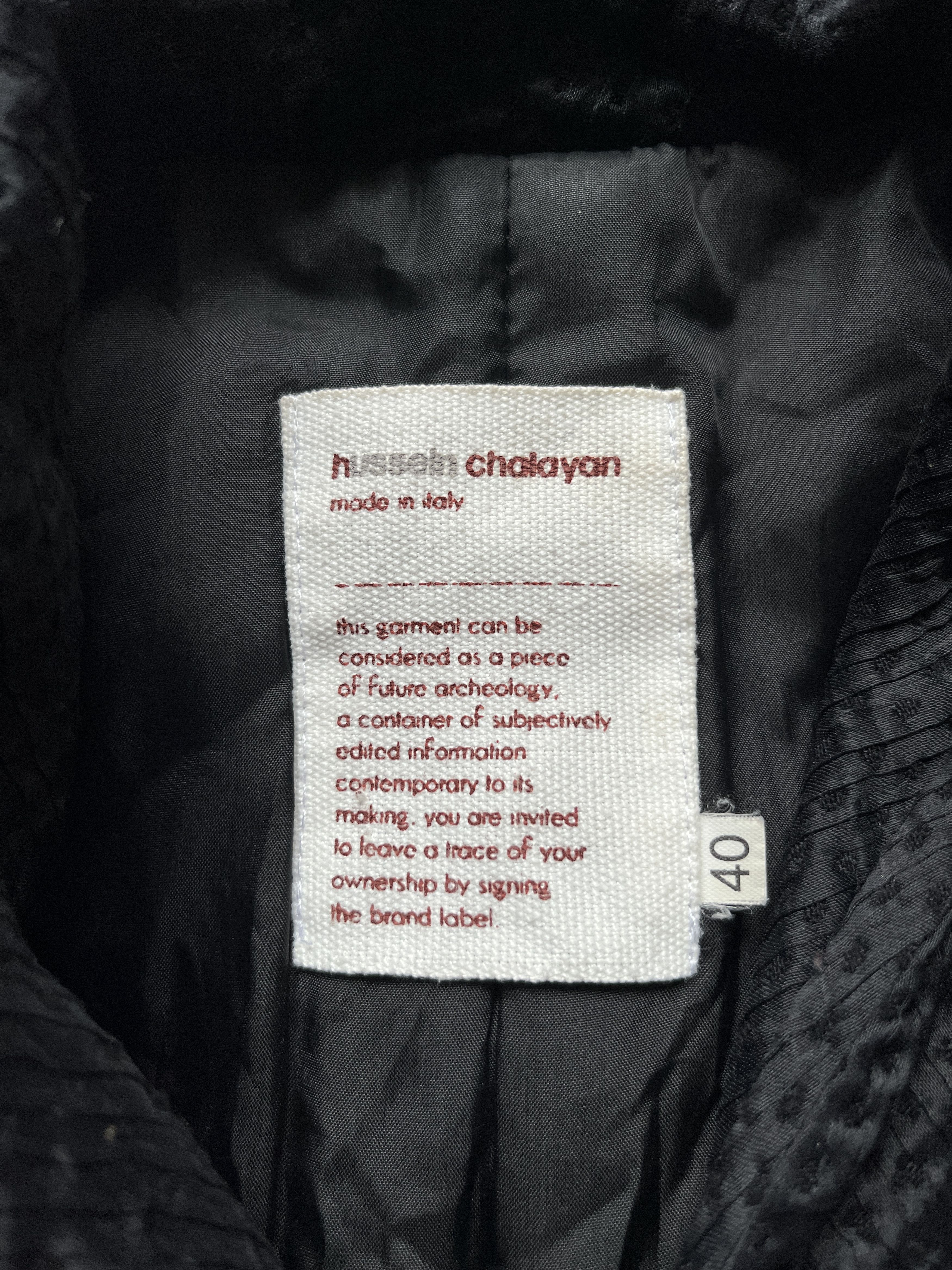 Hussein Chalayan ⚡️QUICK SALE⚡️Hussein Chalayan Black Bomber Jacket Size S / US 4 / IT 40 - 3 Thumbnail