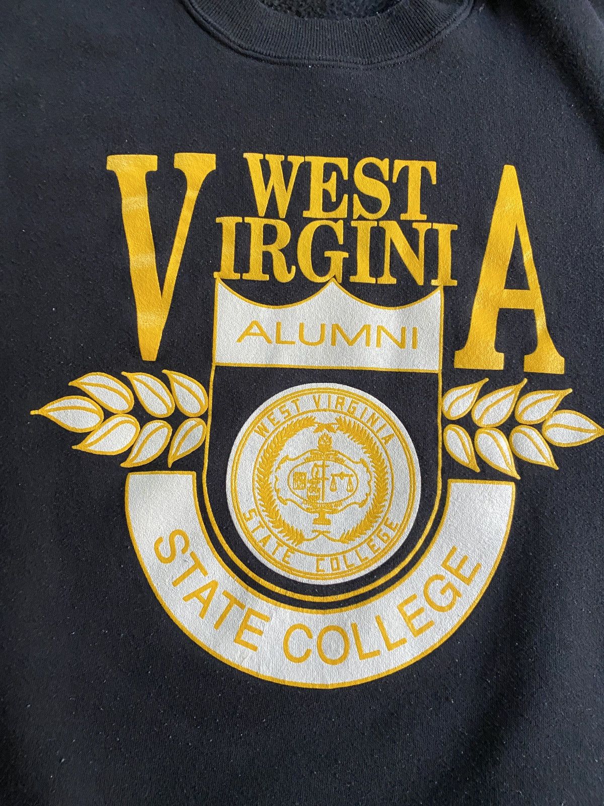 Vintage Vintage 80’s West Virginia State College Crewneck Sweatshirt Size US L / EU 52-54 / 3 - 2 Thumbnail