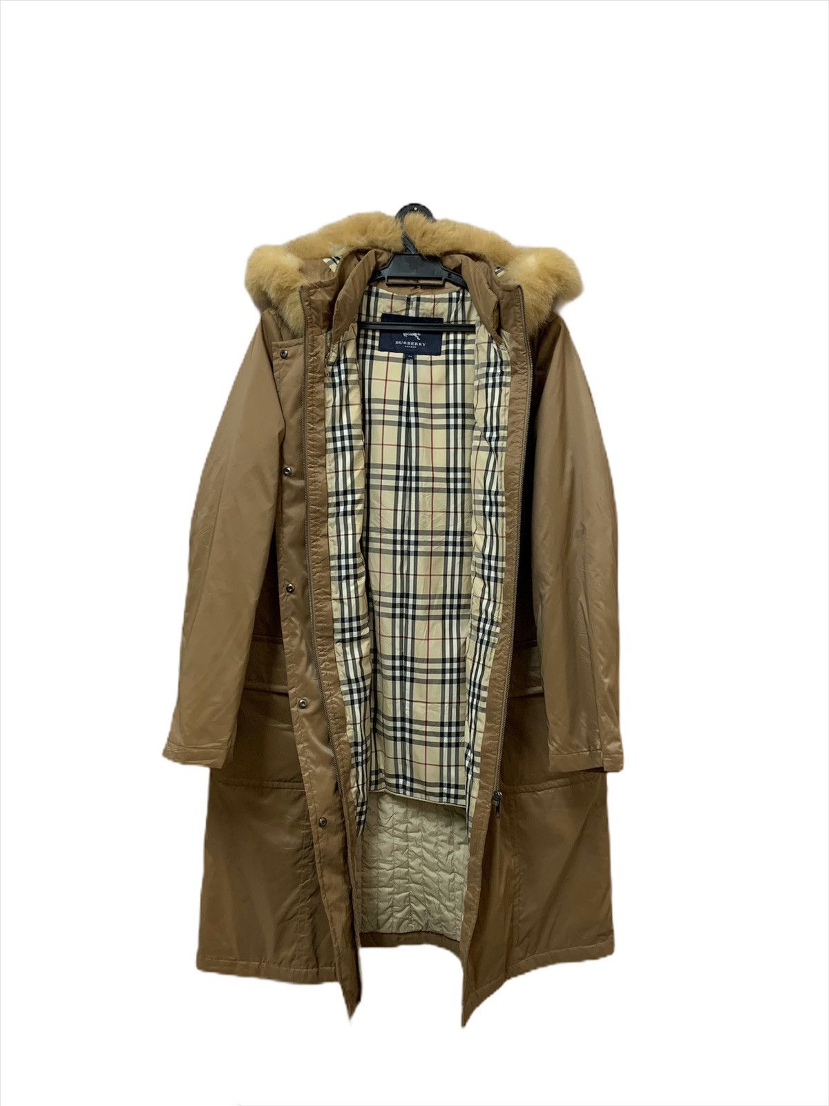 Burberry Burberry Long Jacket with Real Fur Size US S / EU 44-46 / 1 - 1 Thumbnail
