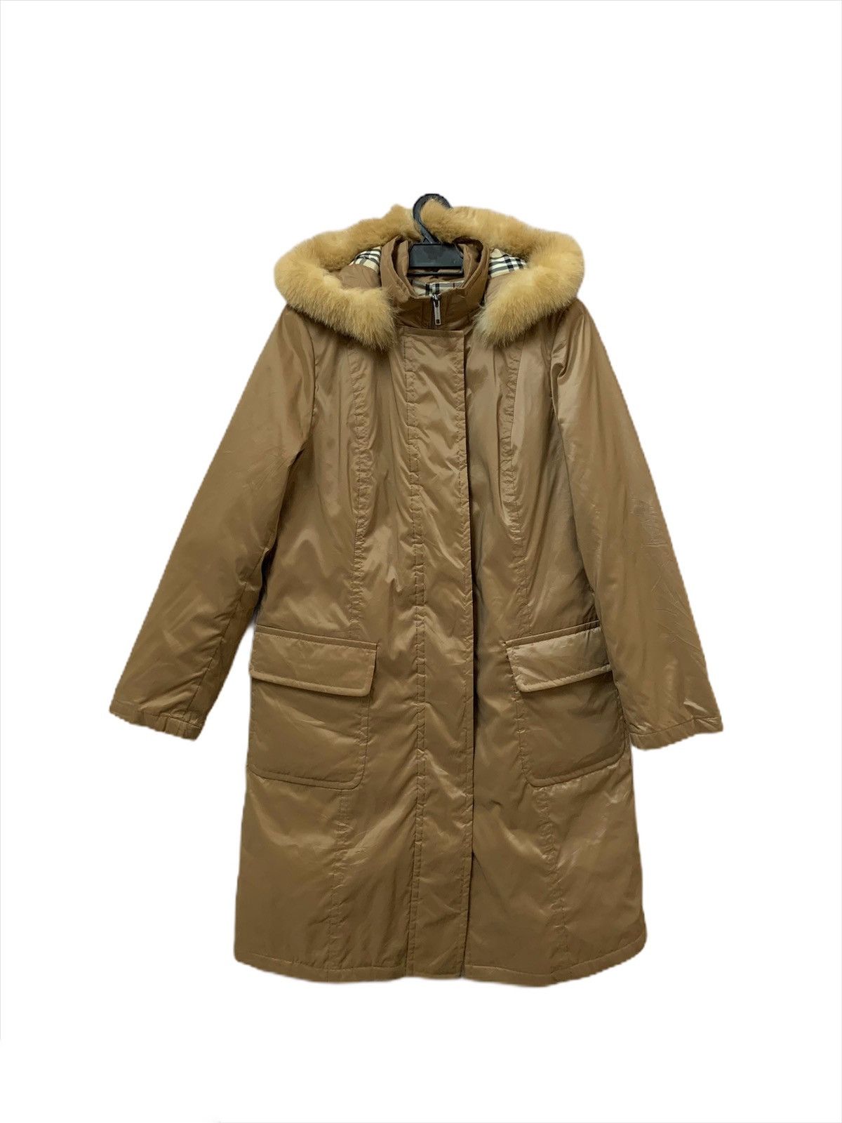 Burberry Burberry Long Jacket with Real Fur Size US S / EU 44-46 / 1 - 2 Thumbnail