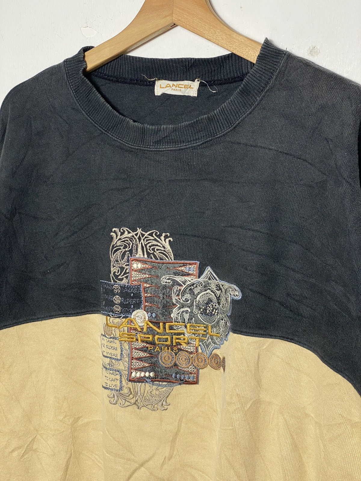 Japanese Brand × Lancel × Vintage Vintage Lancel Embroidered Crewneck Size US L / EU 52-54 / 3 - 2 Thumbnail