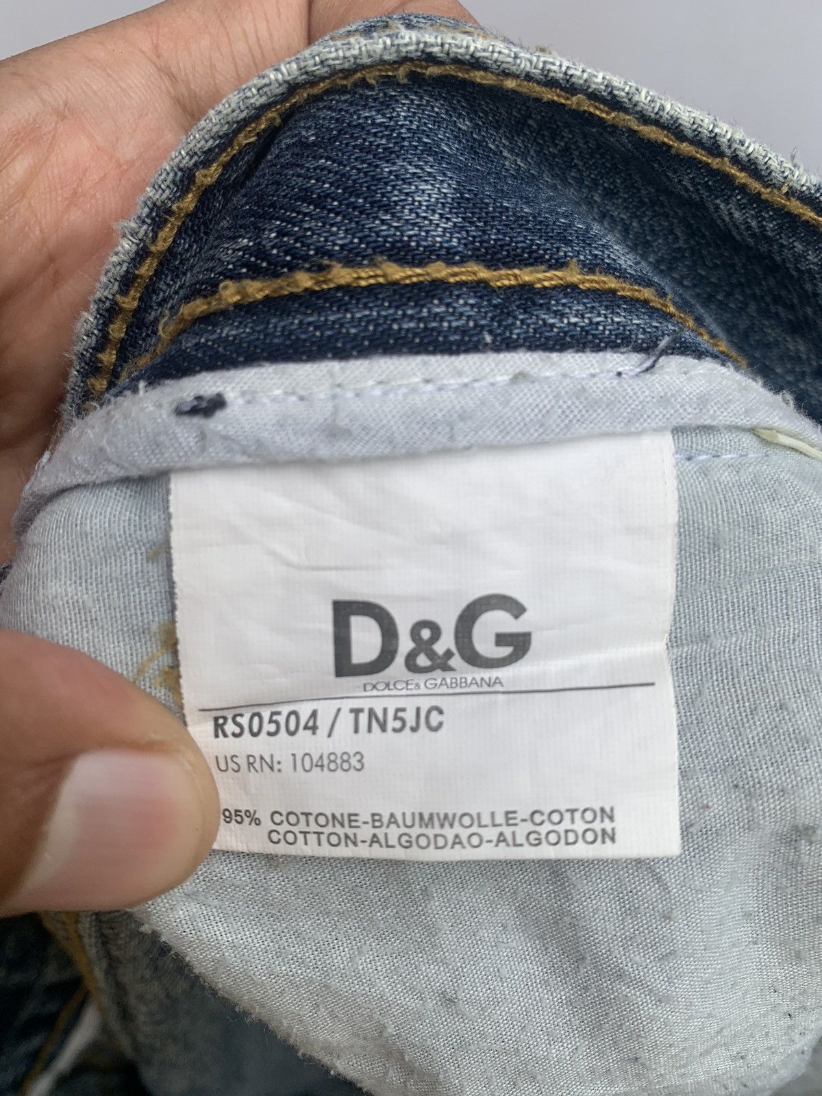 Dolce & Gabbana D&G Distressed Denim Size US 30 / EU 46 - 12 Thumbnail