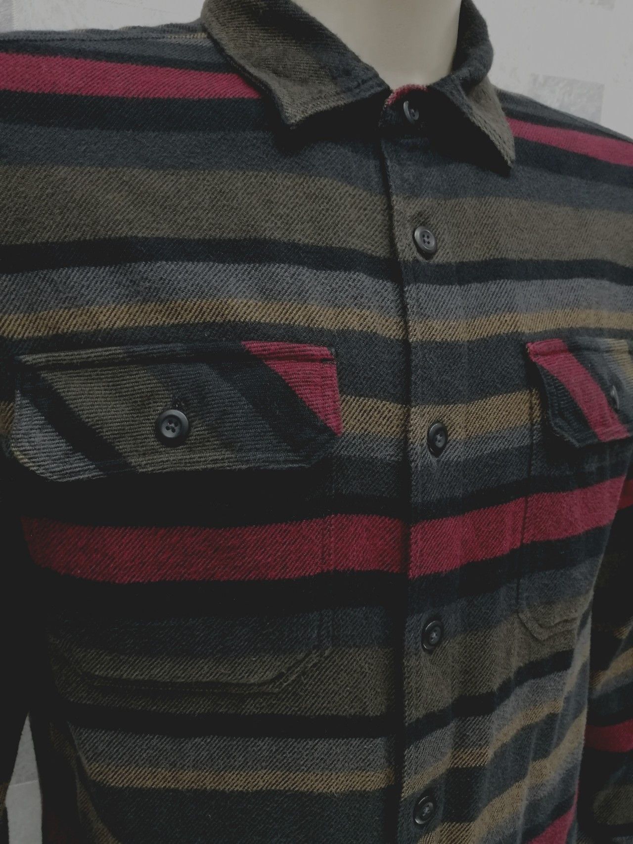 Flannel × Patagonia × Vintage VERY RARE💥PATAGONIA Organic Cotton Stripes Flannel Size US L / EU 52-54 / 3 - 3 Thumbnail