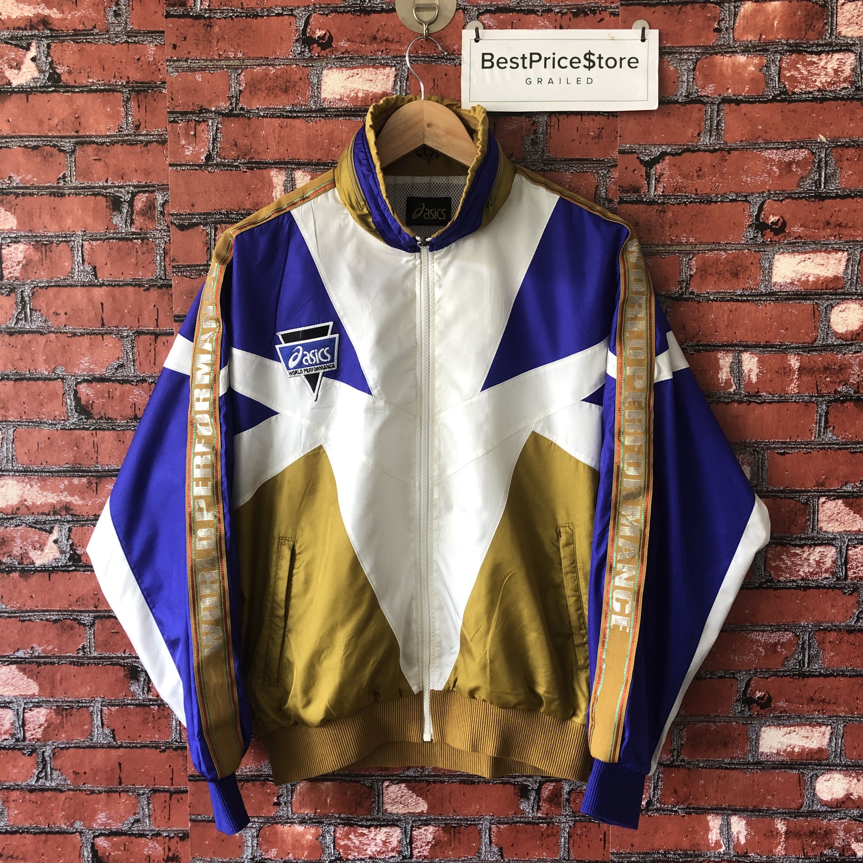 Asics Vintage Asics World Performance Light Jacket Japan L Fit M Size US M / EU 48-50 / 2 - 1 Thumbnail