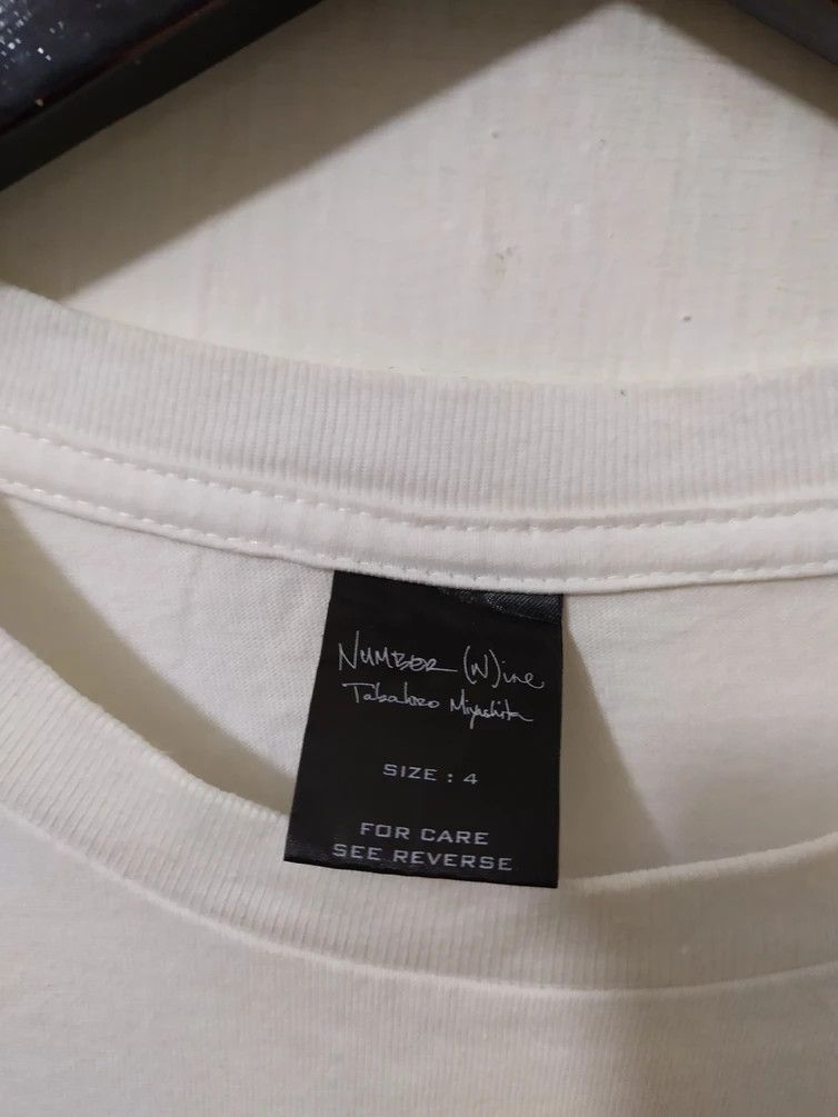 Number (N)ine Number Nine Big Print Number 6 9 White T-Shirt Size US M / EU 48-50 / 2 - 6 Thumbnail