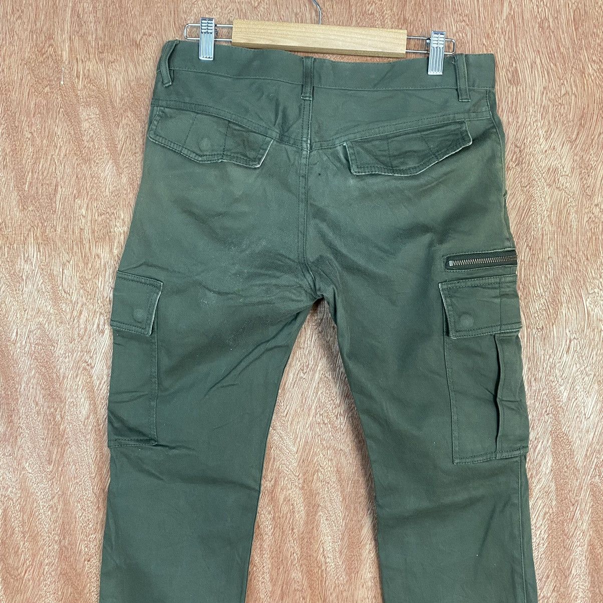 Takeo Kikuchi DLL Japan Green Multipocket utility Cargo Pants #1919 Size US 30 / EU 46 - 9 Thumbnail