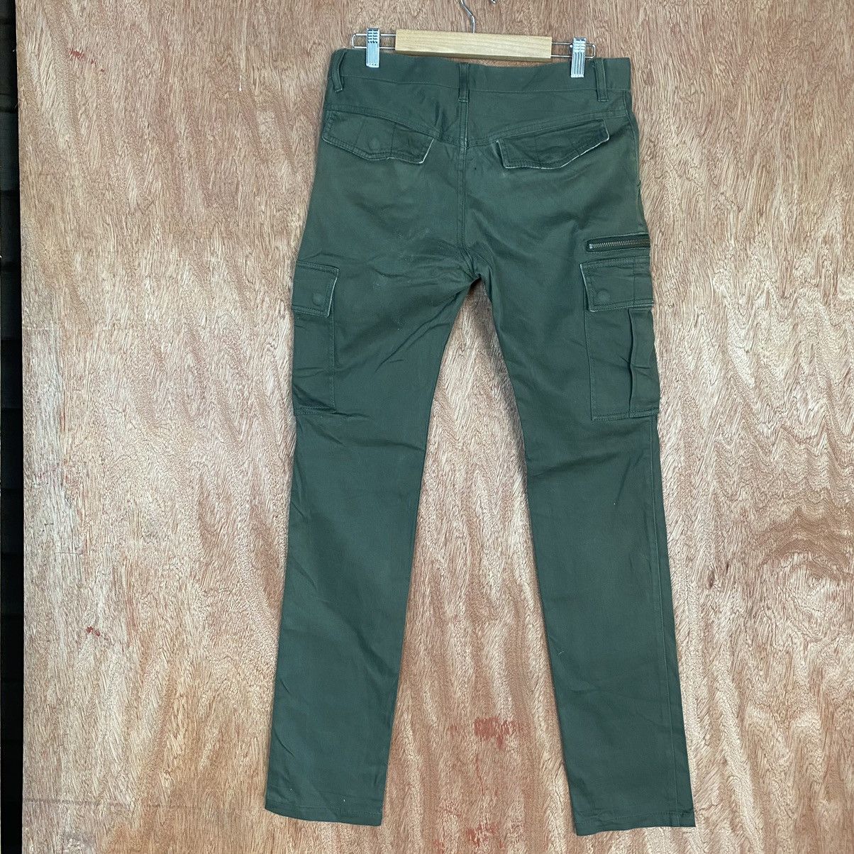 Takeo Kikuchi DLL Japan Green Multipocket utility Cargo Pants #1919 Size US 30 / EU 46 - 8 Thumbnail