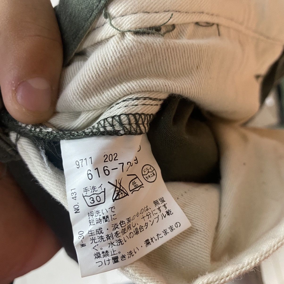 Takeo Kikuchi DLL Japan Green Multipocket utility Cargo Pants #1919 Size US 30 / EU 46 - 11 Thumbnail