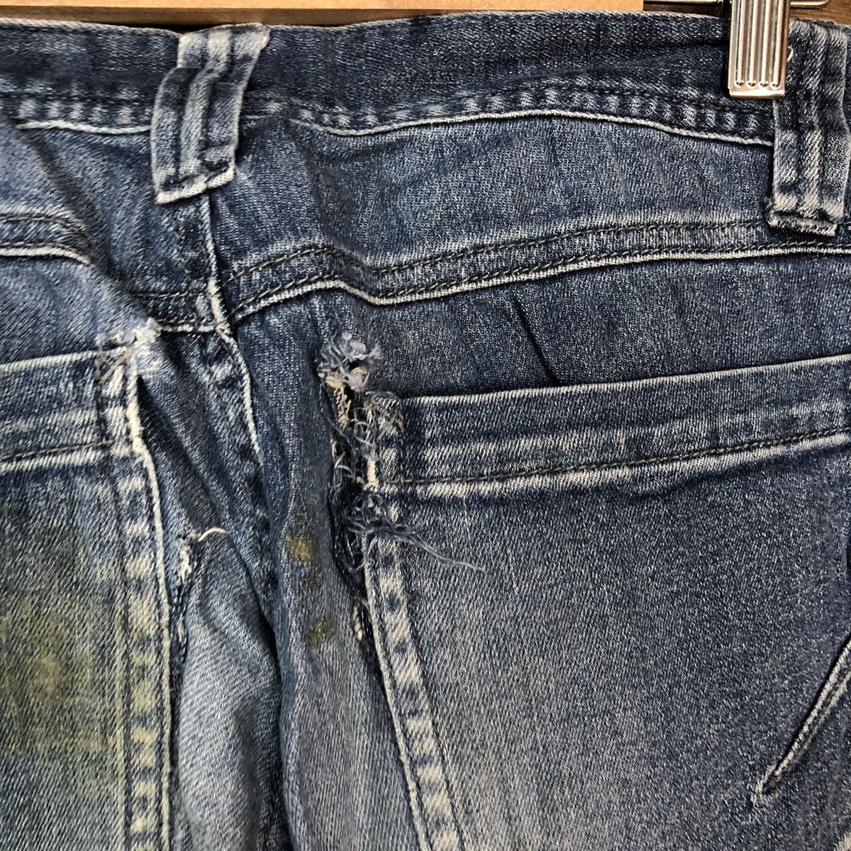 Faded Glory Blue B Blue faded distressed Denim cargo Pants #4606 Size US 29 - 15 Thumbnail