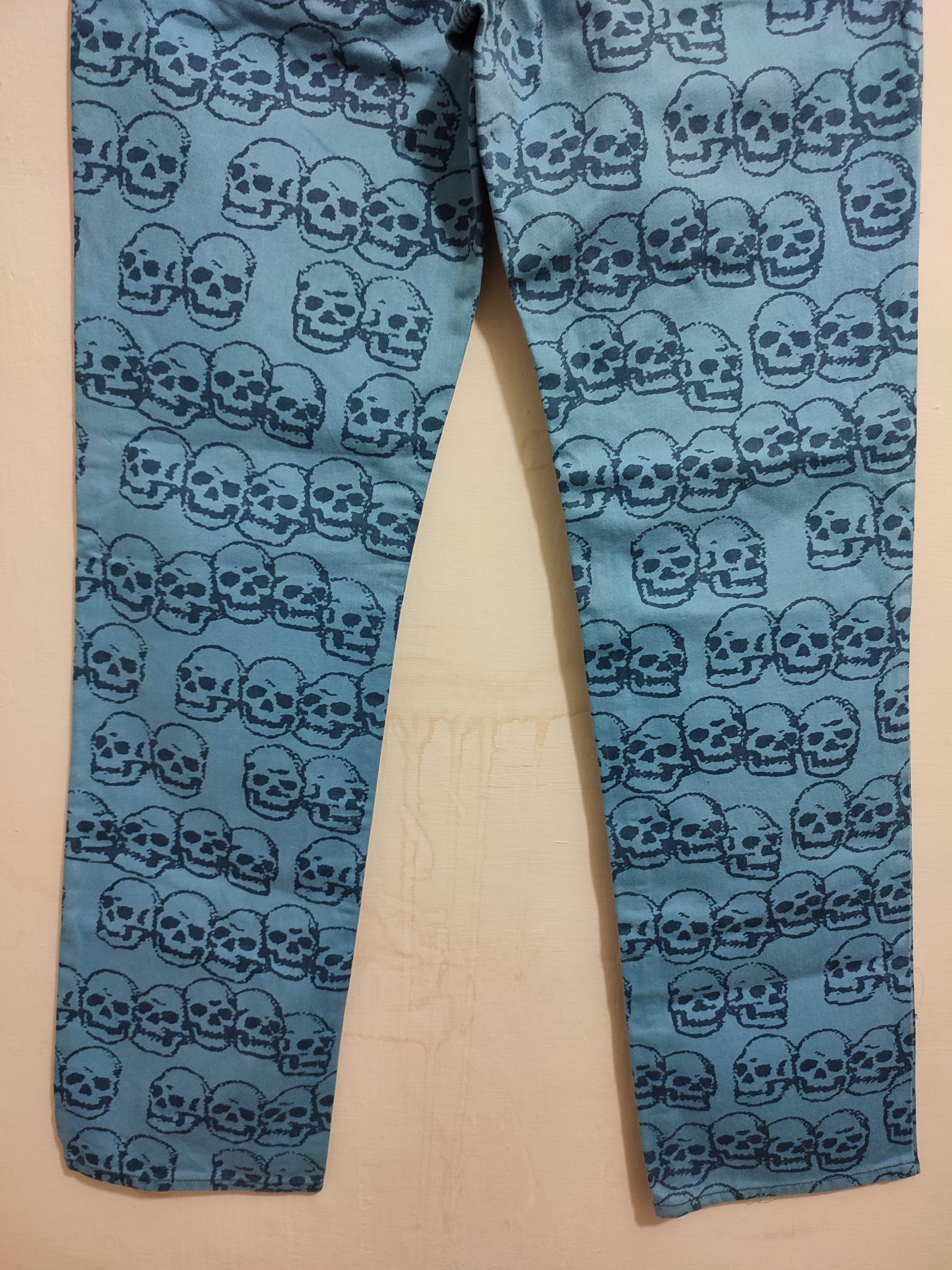 Hysteric Glamour 🔥Hysteric Glamour Fullprint Skull Pants Size US 28 / EU 44 - 8 Thumbnail