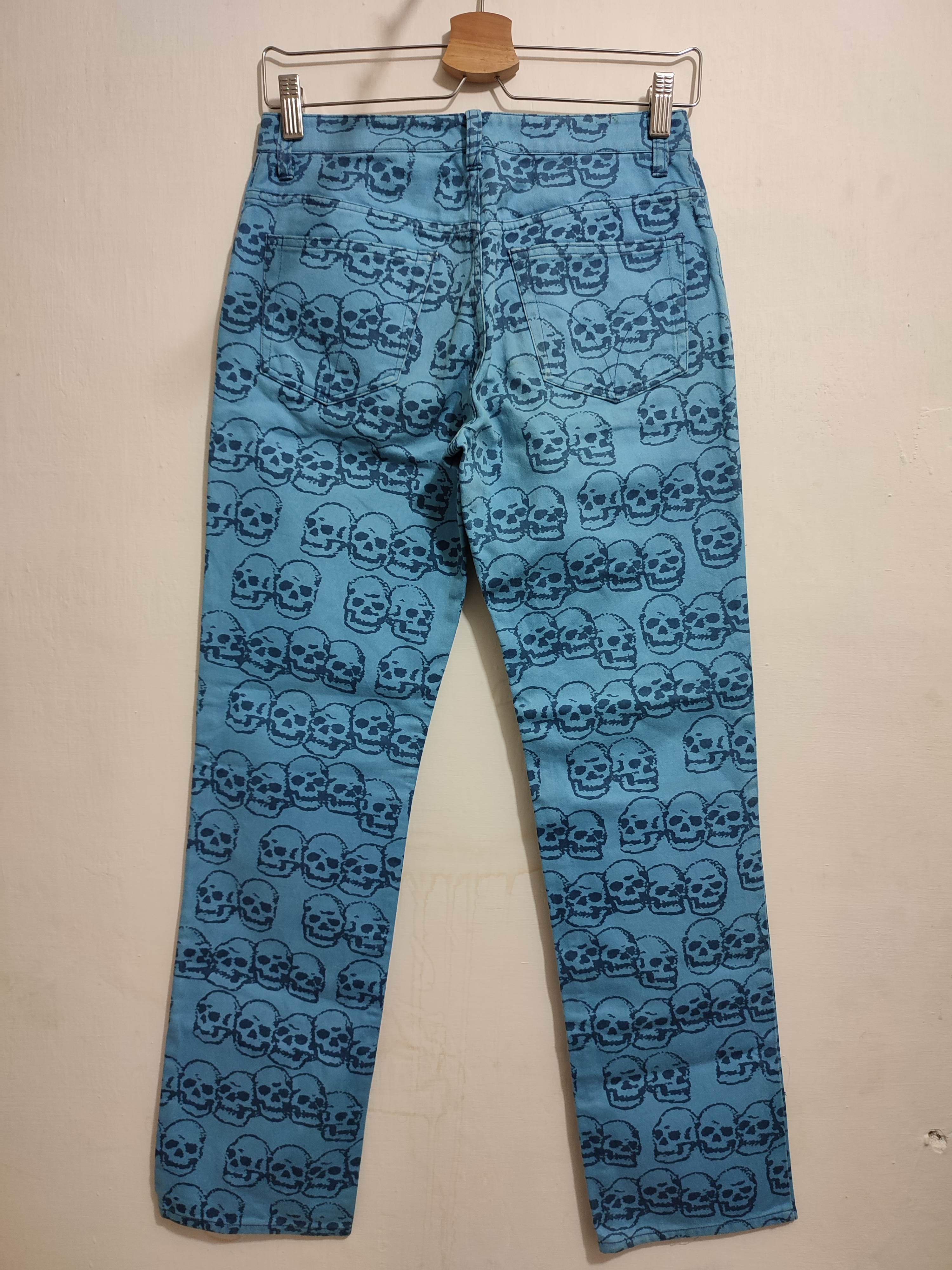 Hysteric Glamour 🔥Hysteric Glamour Fullprint Skull Pants Size US 28 / EU 44 - 5 Thumbnail