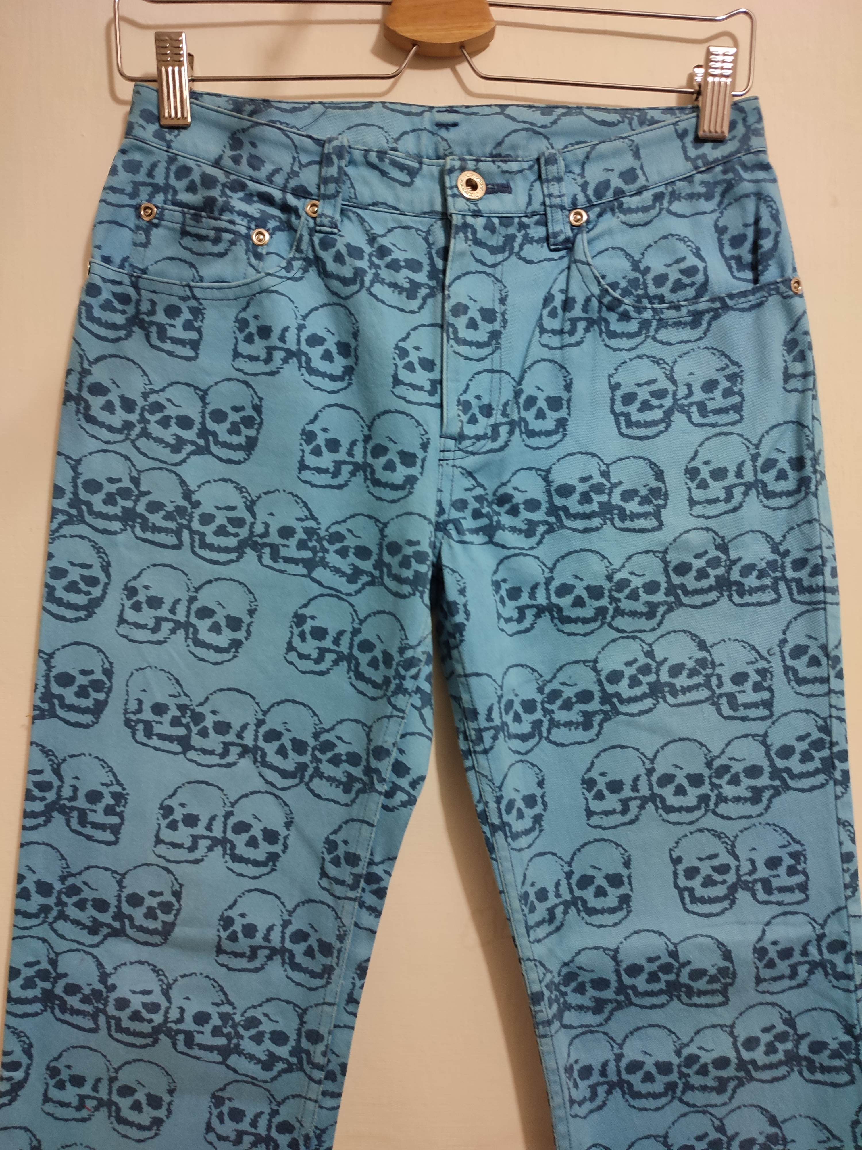 Hysteric Glamour 🔥Hysteric Glamour Fullprint Skull Pants Size US 28 / EU 44 - 2 Thumbnail