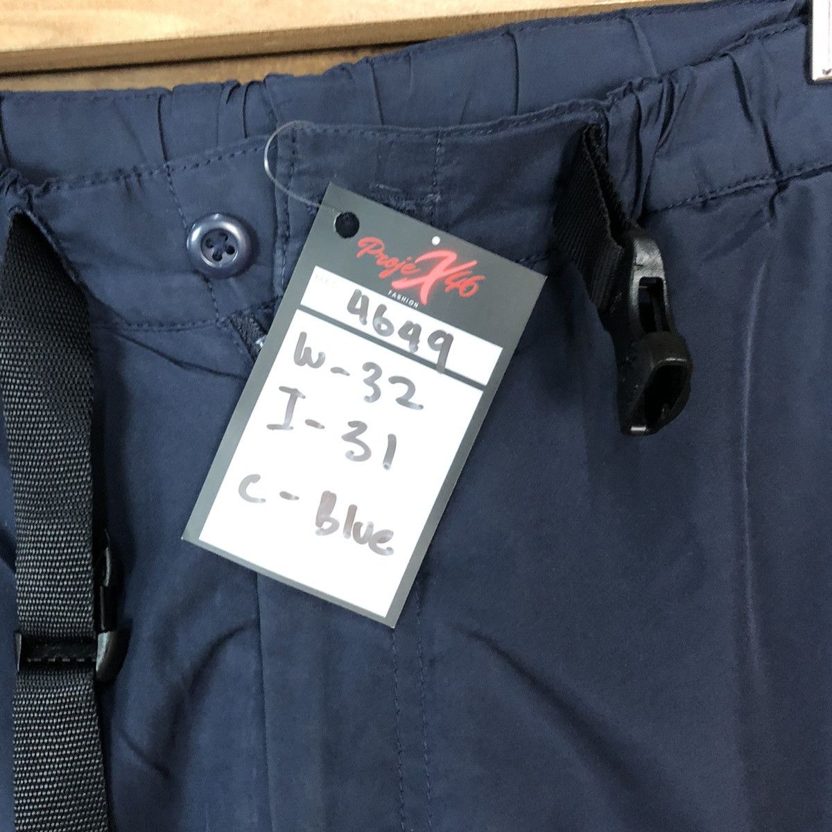 Japanese Brand × Vintage Uniqlo Dark Blue jogger Cargo Pants #4649 Size US 33 - 4 Thumbnail