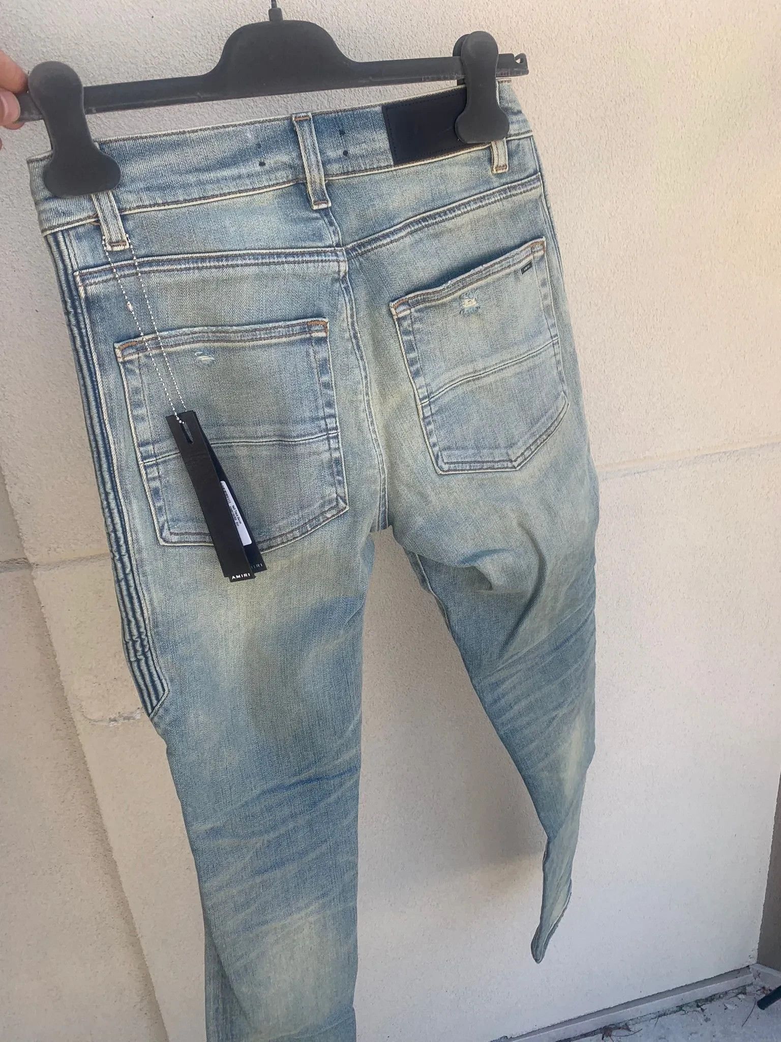 Amiri o1rshd1 Half Track Denim in Dust Indigo Size US 29 - 9 Thumbnail