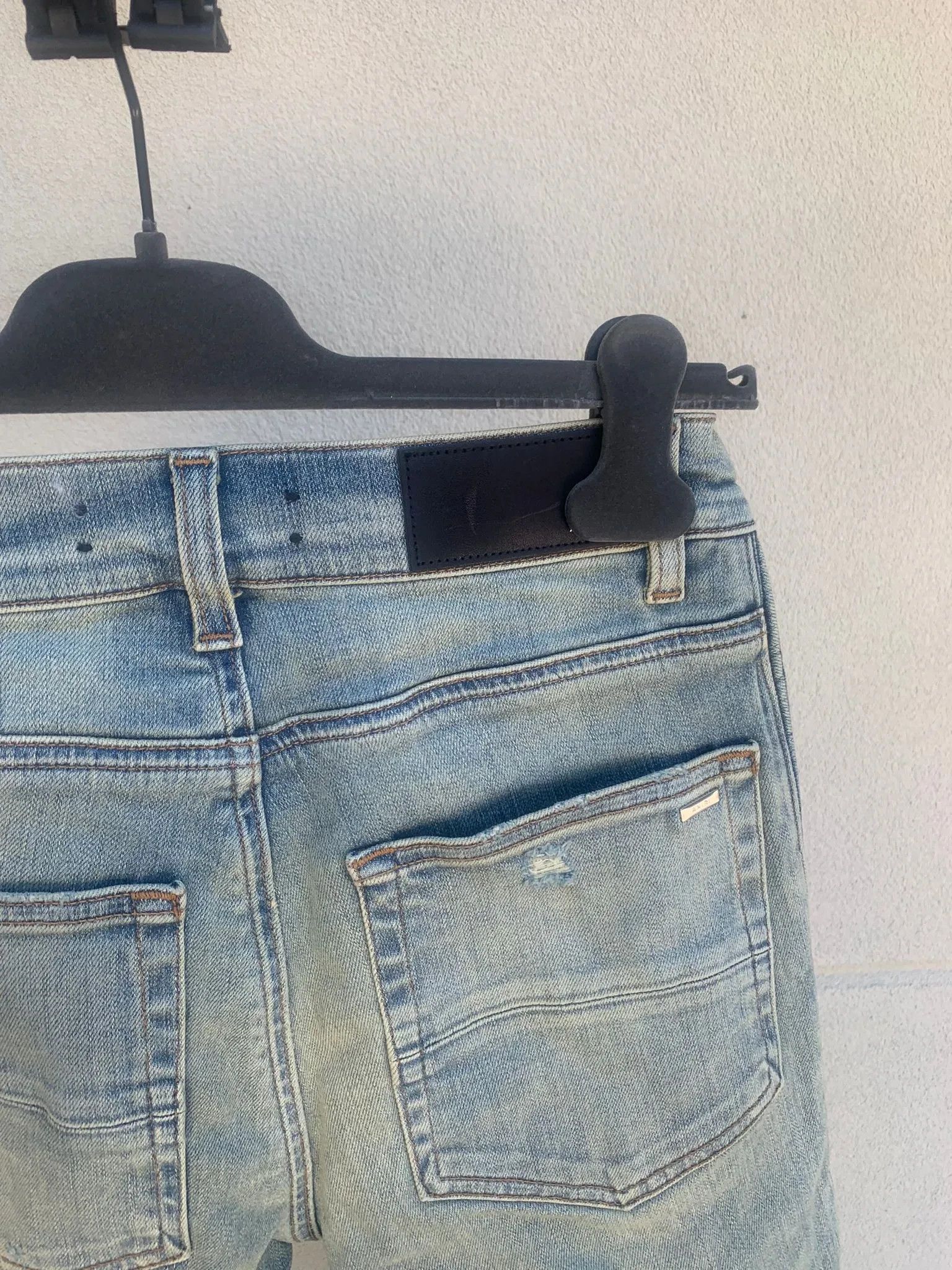 Amiri o1rshd1 Half Track Denim in Dust Indigo Size US 29 - 7 Thumbnail
