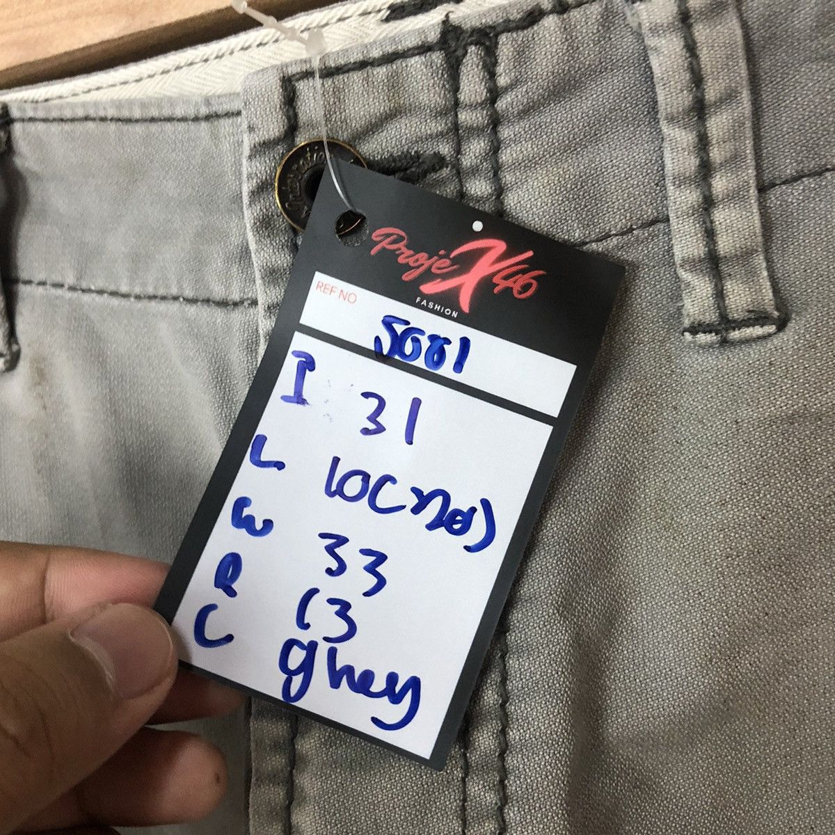 Japanese Brand Even River Grey thrased distressed Cargo Pants #5081 Size US 33 - 10 Thumbnail