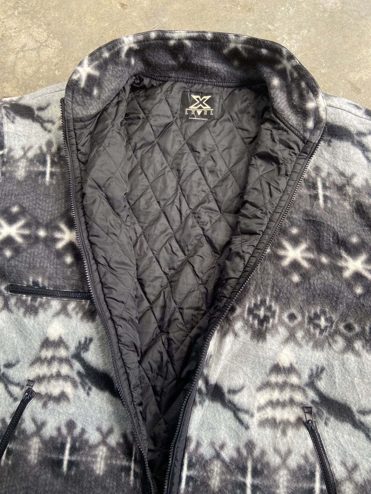 Vintage Vintage X Level Navajo Printed Fleece Jacket Size US L / EU 52-54 / 3 - 5 Thumbnail