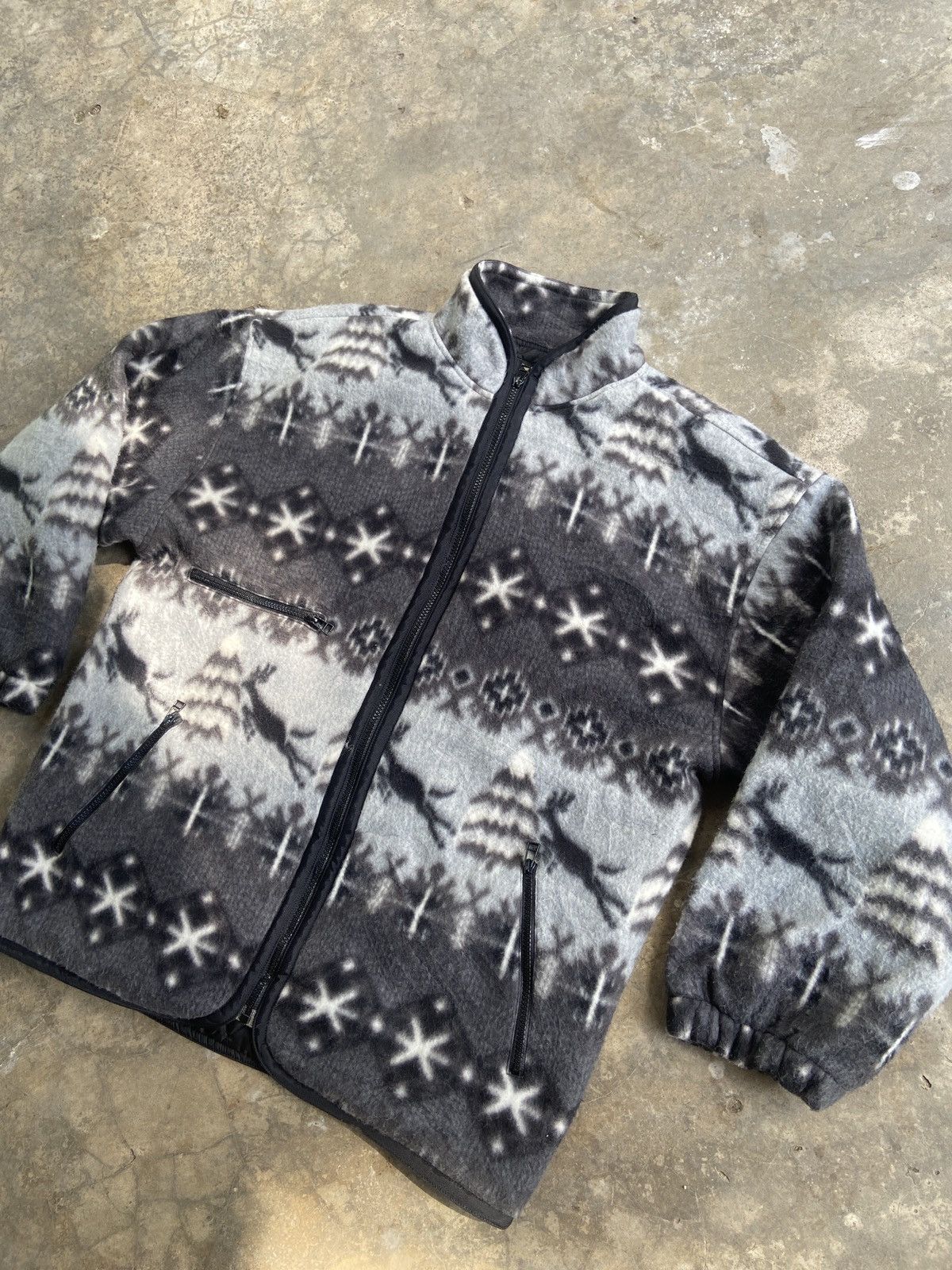 Vintage Vintage X Level Navajo Printed Fleece Jacket Size US L / EU 52-54 / 3 - 3 Thumbnail