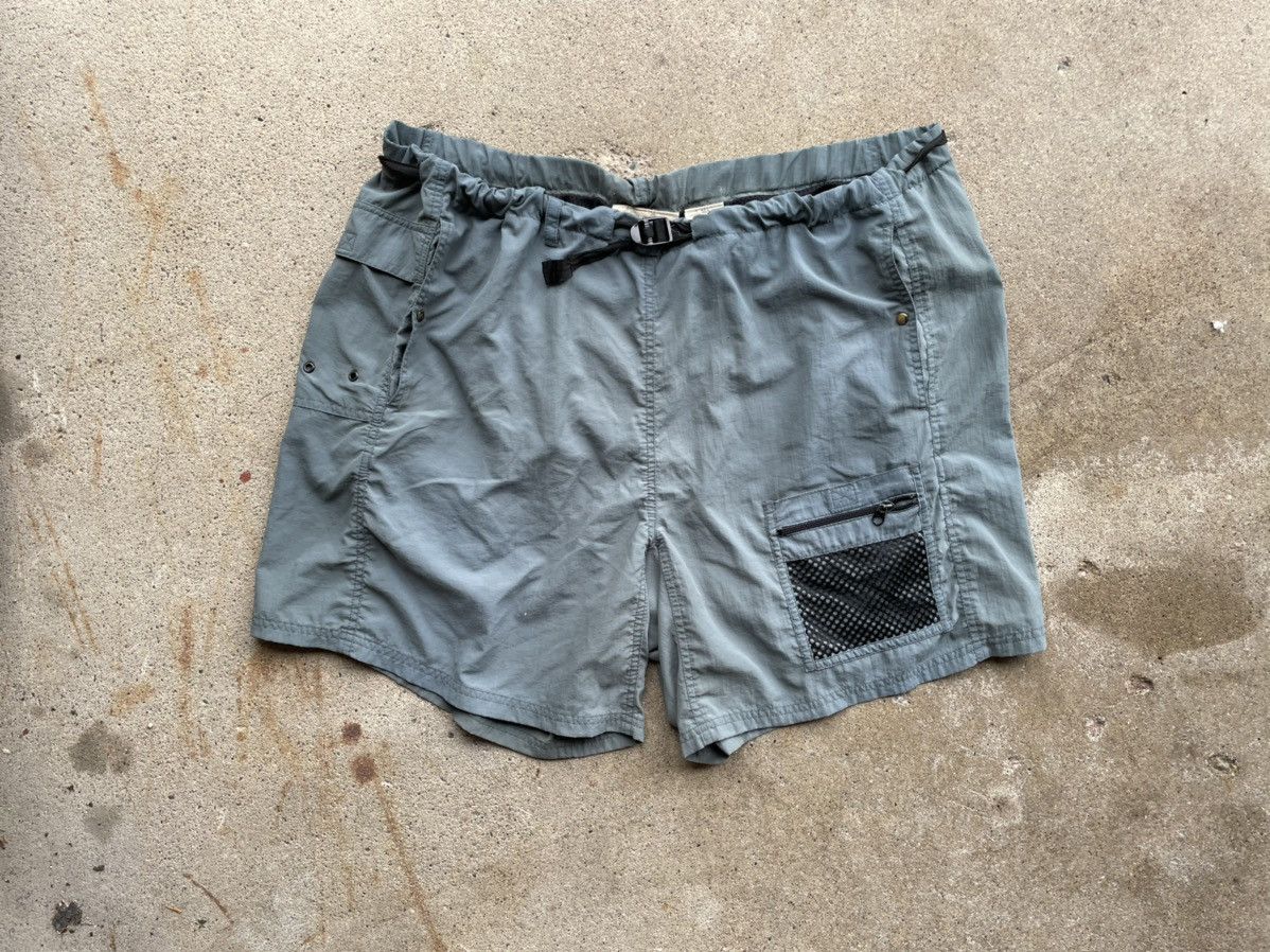 Pre-owned Avant Garde X Outdoor Life 90's Sun Faded Survival Outfitter Multi Pocket Cargo Shorts In Sun Faded Green