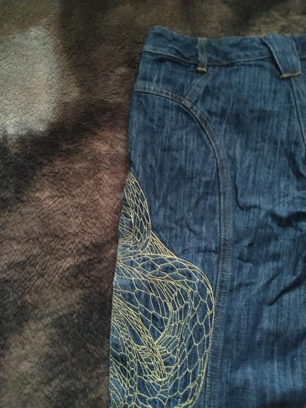 Thierry Mugler Mugler jeans with snake embroidery italy Size US 26 / EU 42 - 5 Thumbnail